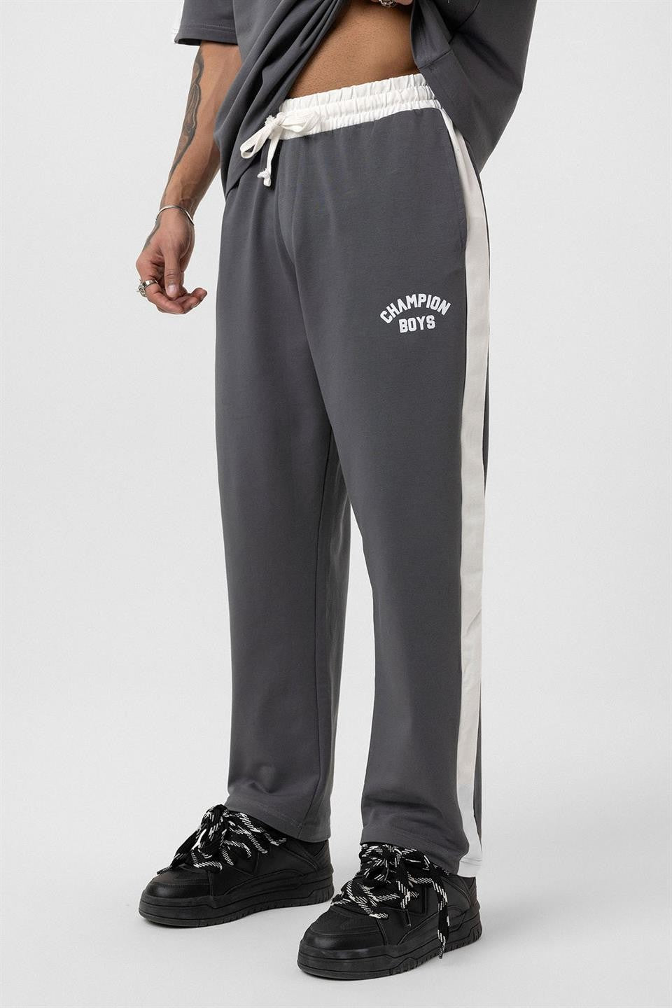 Champıon Boys Baskılı Oversize Eşofman Takım