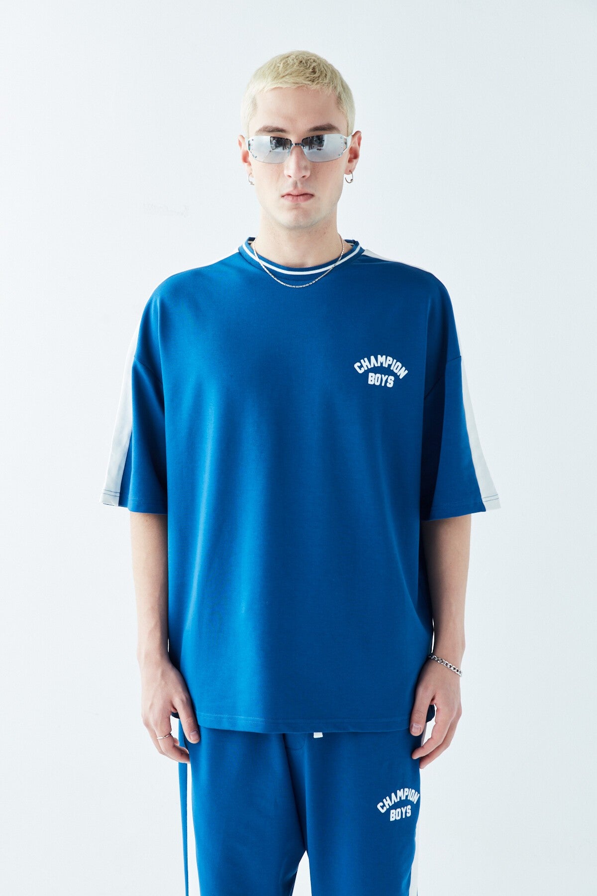 Champıon Boys Baskılı Oversize Eşofman Takım