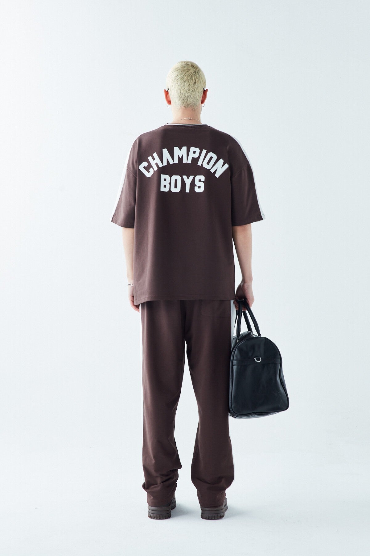 Champıon Boys Baskılı Oversize Eşofman Takım