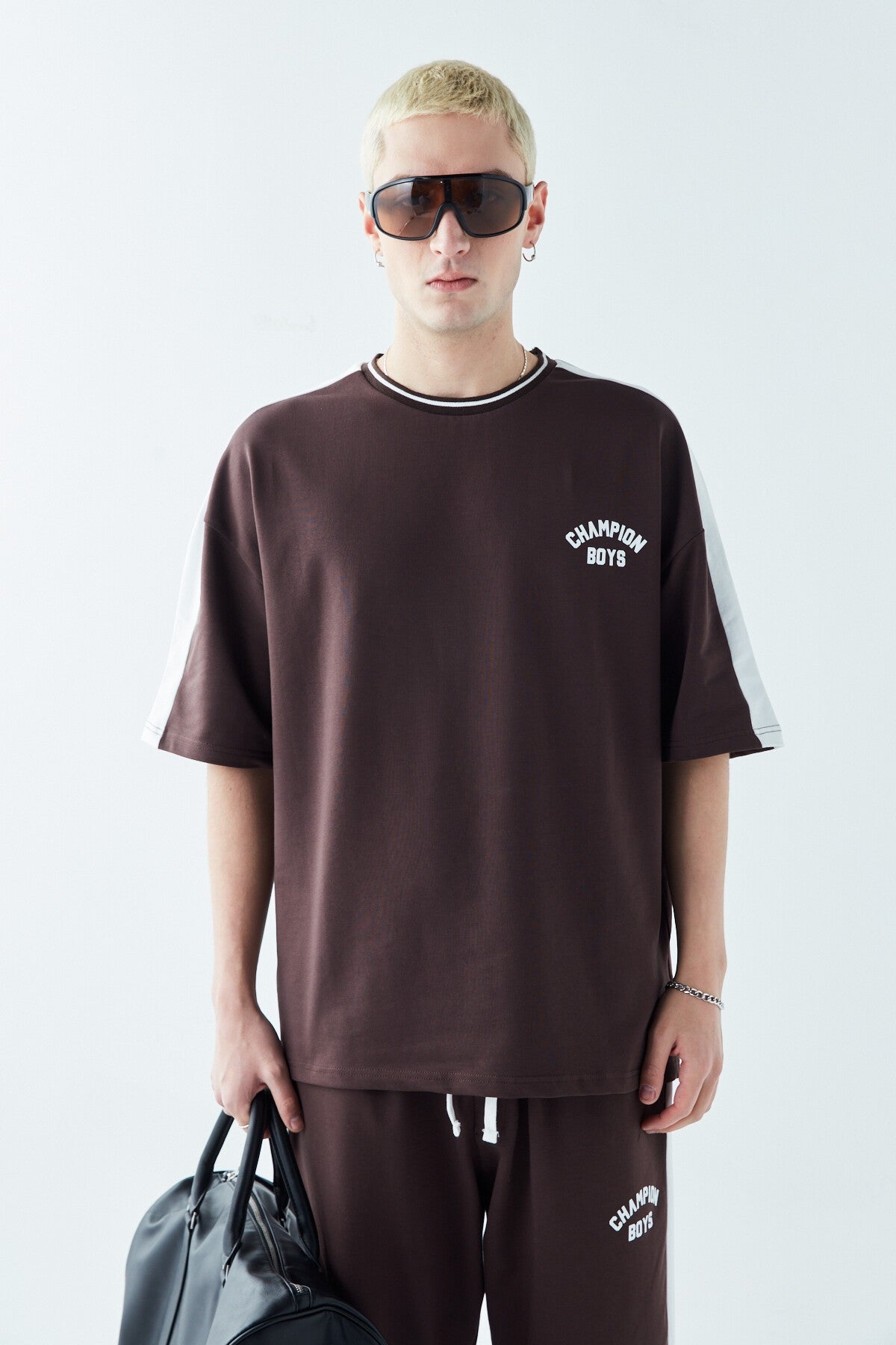Champıon Boys Baskılı Oversize Eşofman Takım