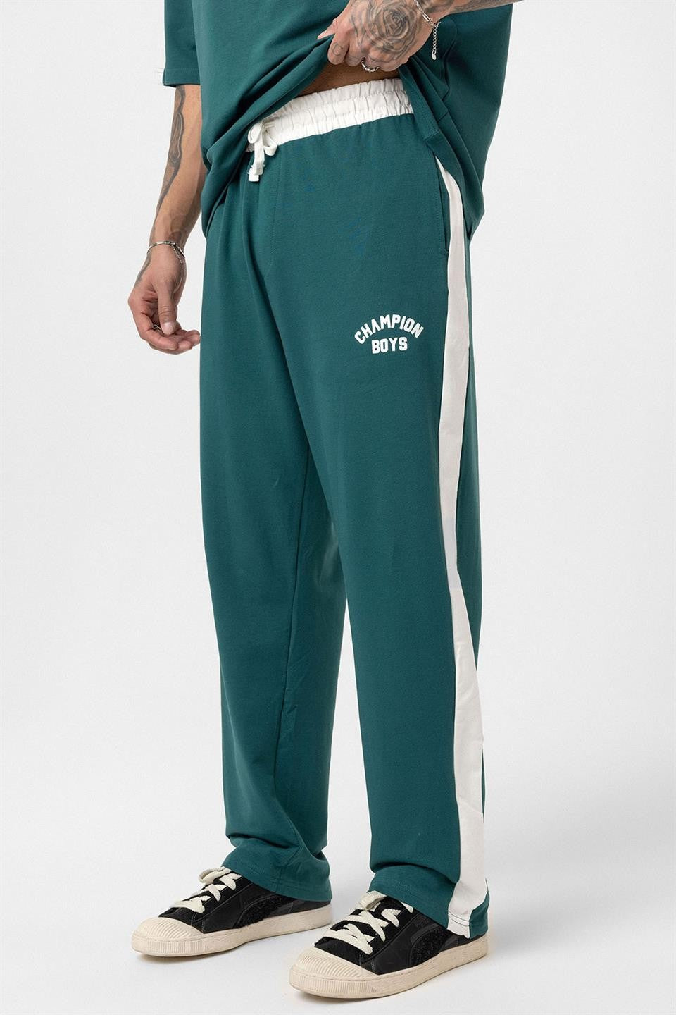 Champıon Boys Baskılı Oversize Eşofman Takım