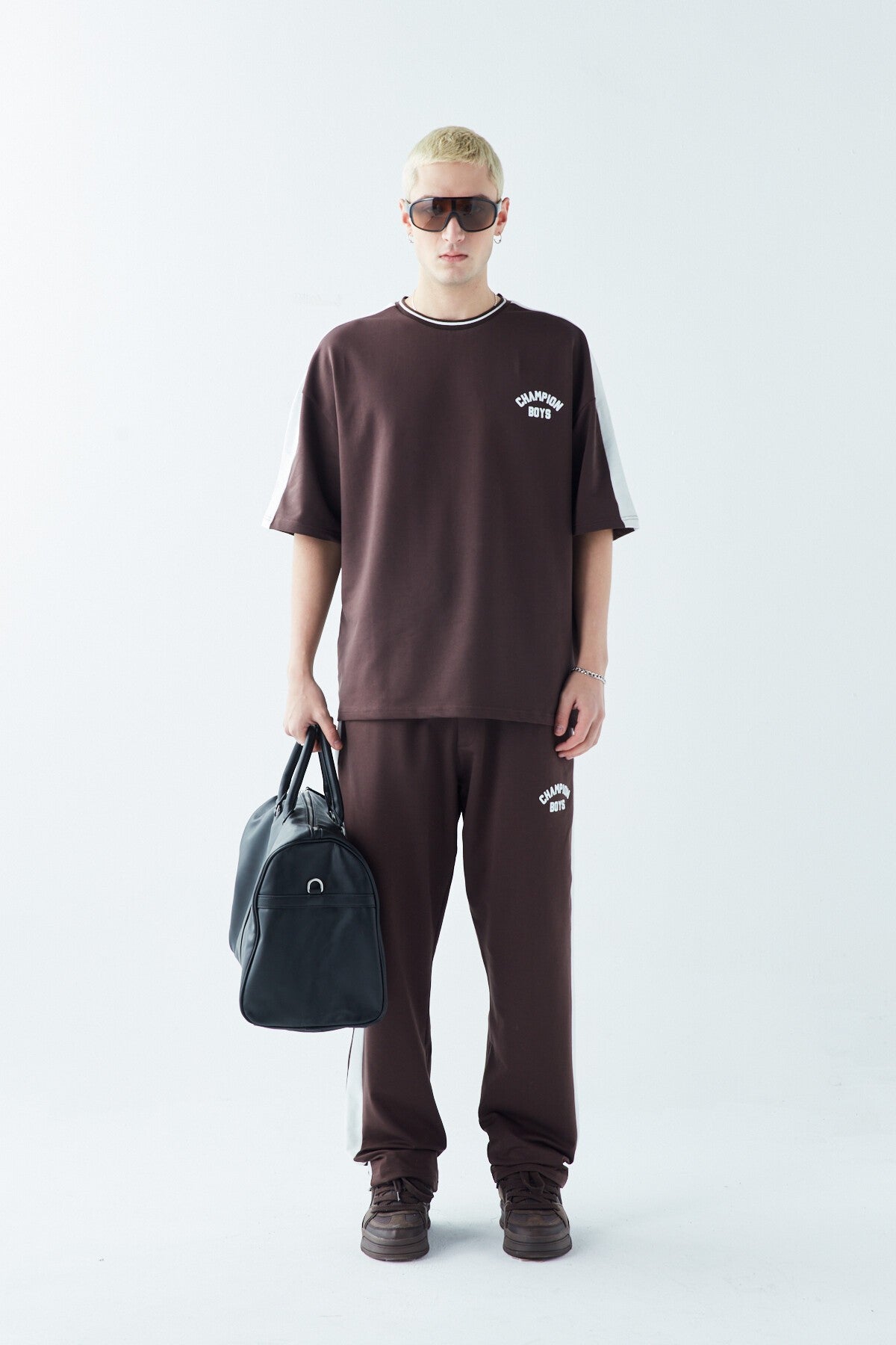 Champıon Boys Baskılı Oversize Eşofman Takım