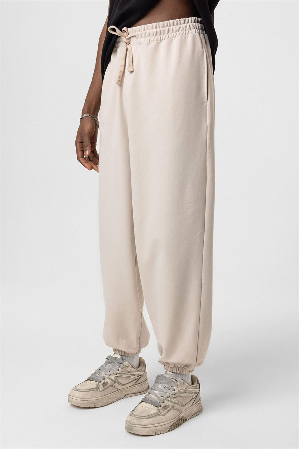 Basic Paça Lastikli Oversize Eşofman Alt