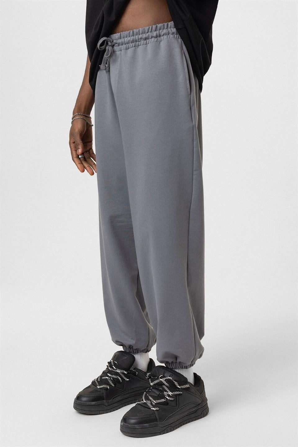 Basic Paça Lastikli Oversize Eşofman Alt