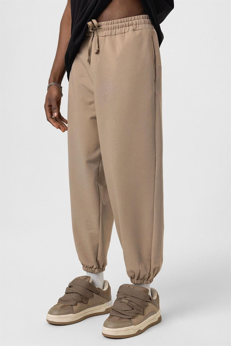 Basic Paça Lastikli Oversize Eşofman Alt