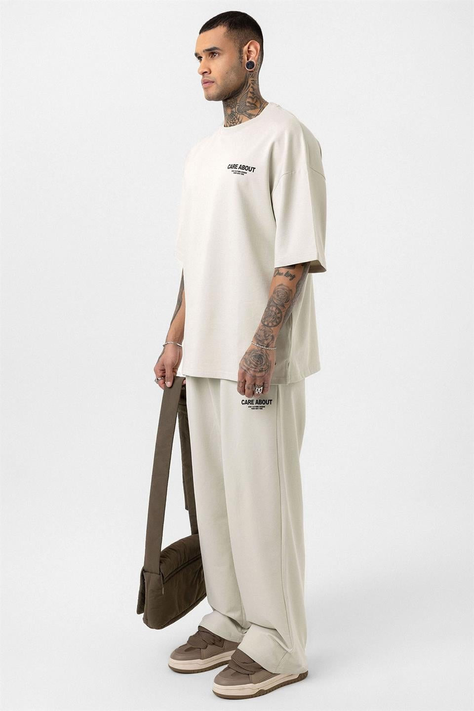 Care About Baskılı Oversize Eşofman Takım - 40-573