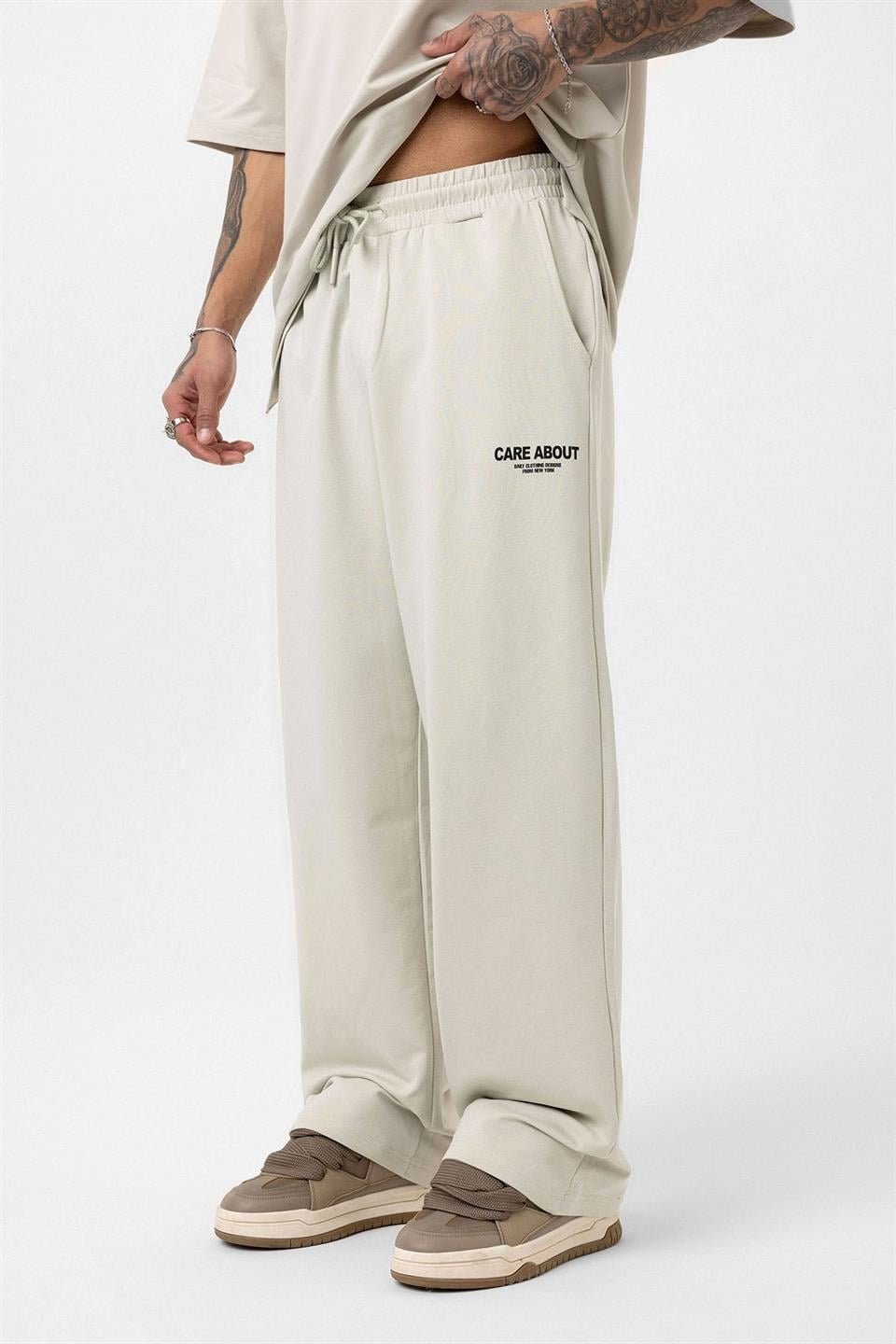 Care About Baskılı Oversize Eşofman Takım - 40-573