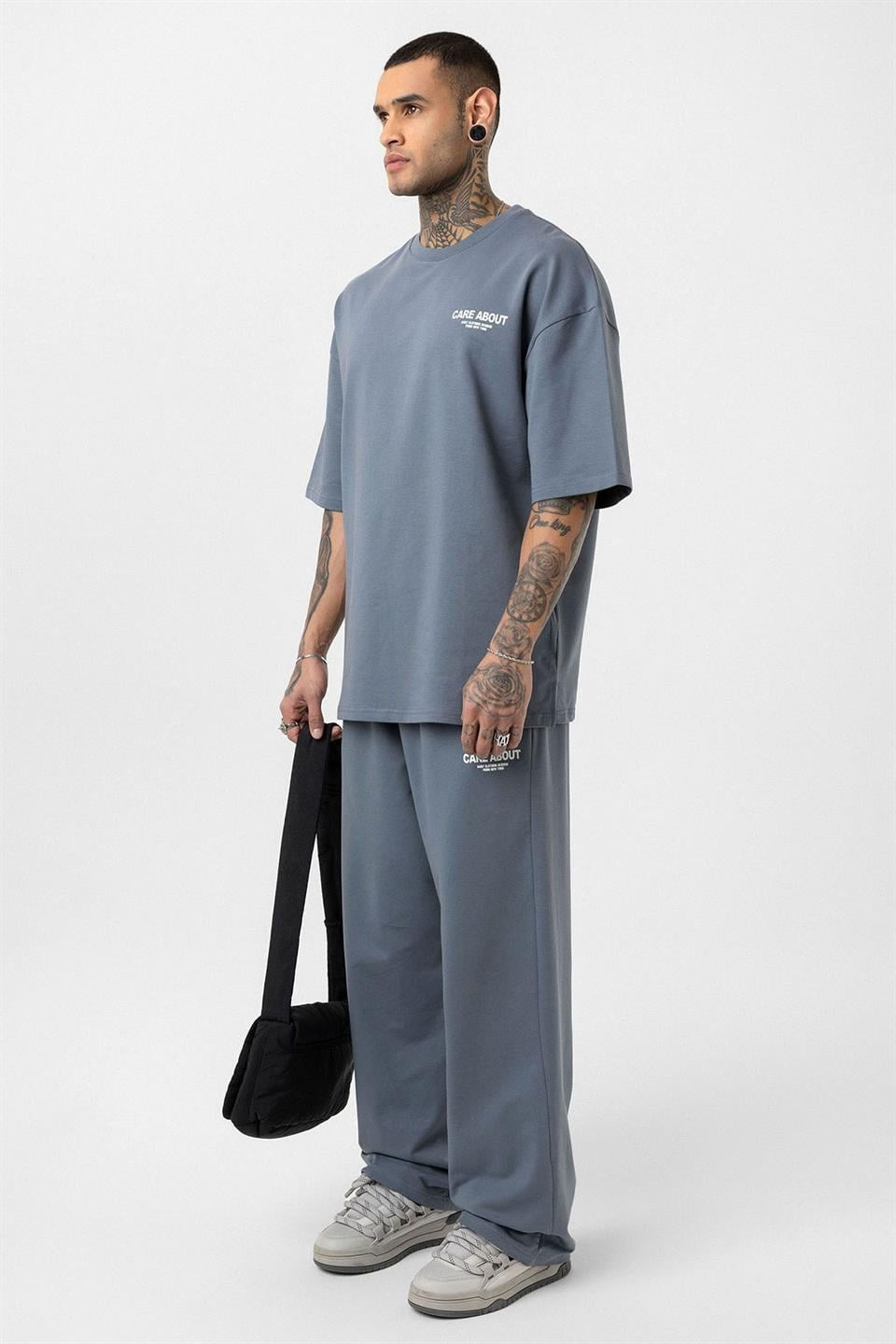 Care About Baskılı Oversize Eşofman Takım - 40-573