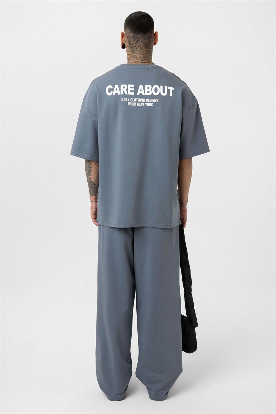 Care About Baskılı Oversize Eşofman Takım - 40-573