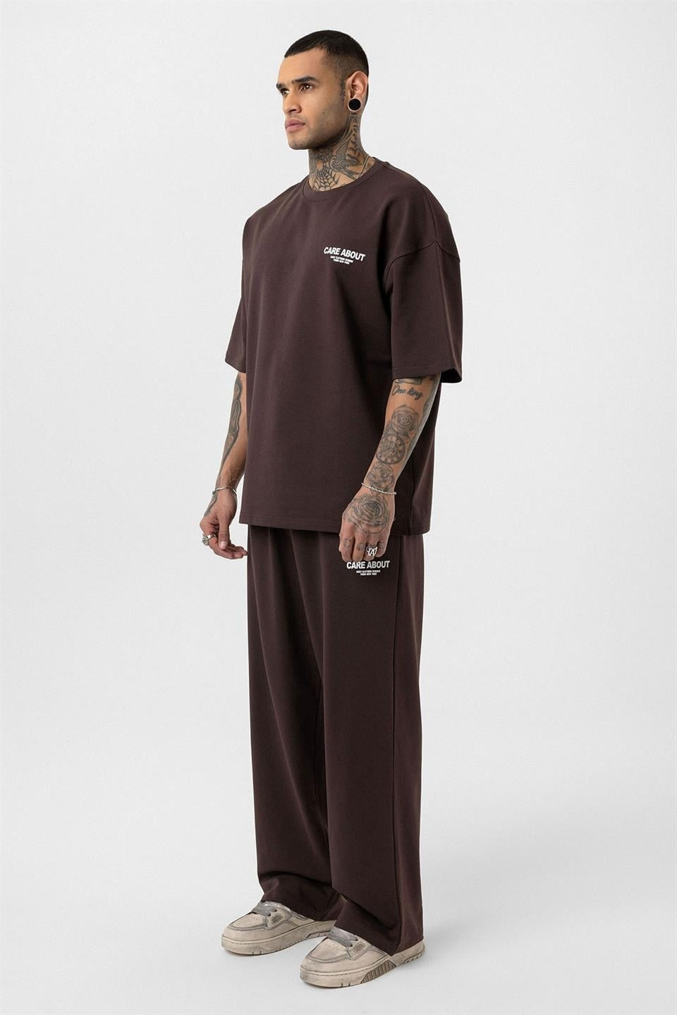 Care About Baskılı Oversize Eşofman Takım - 40-573