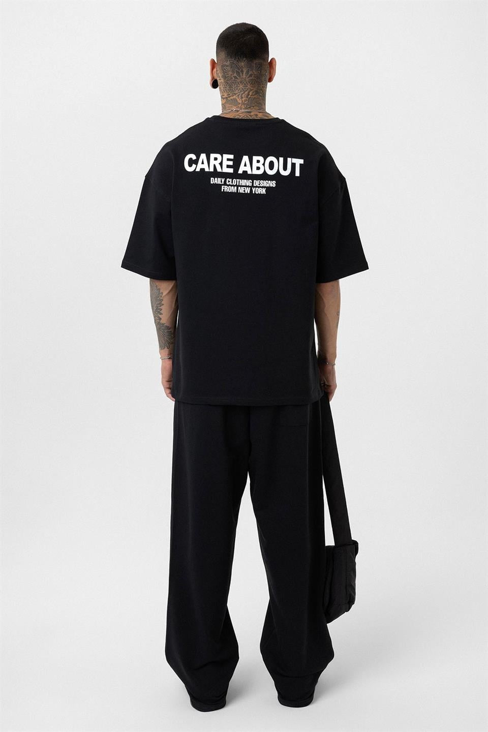 Care About Baskılı Oversize Eşofman Takım - 40-573