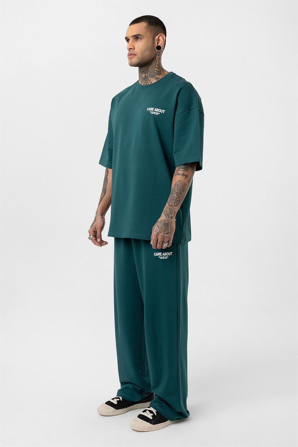 Care About Baskılı Oversize Eşofman Takım - 40-573