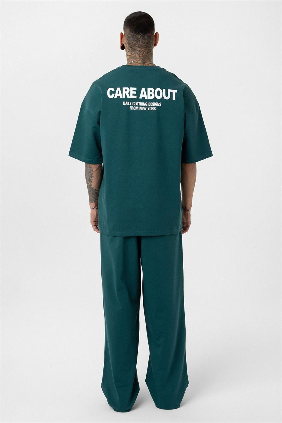 Care About Baskılı Oversize Eşofman Takım - 40-573