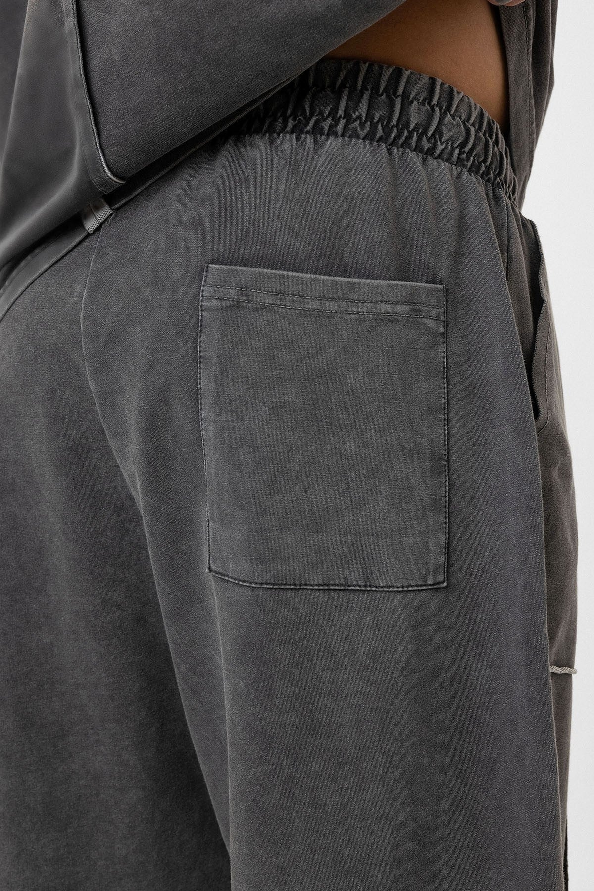 Yıkamalı Baskılı Oversize Eşofman Takım