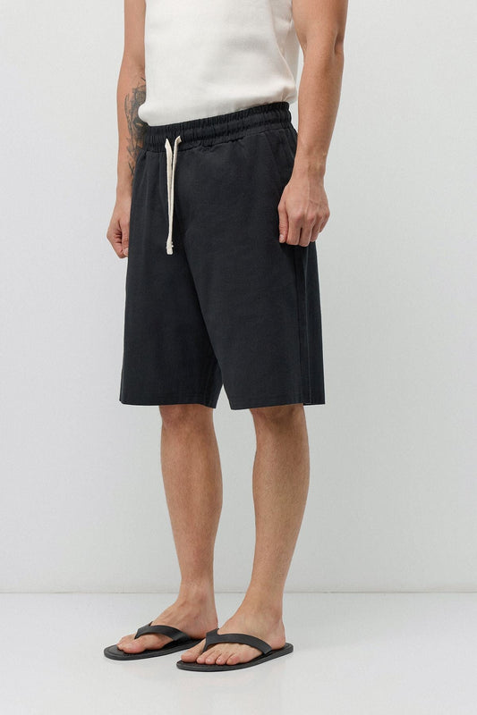 Basic Oversize Keten Şort