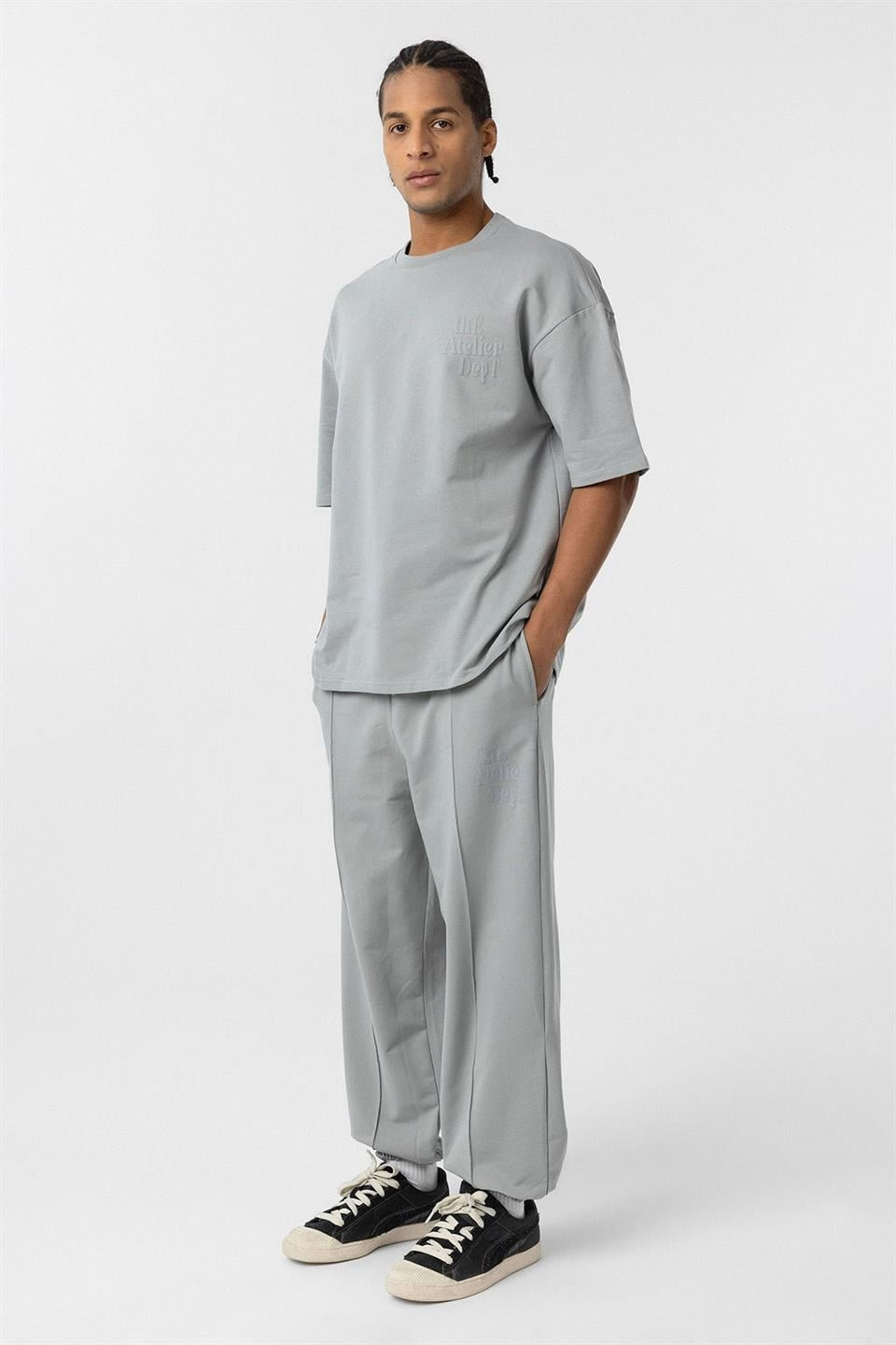 Oversize Baskılı Eşofman Takım