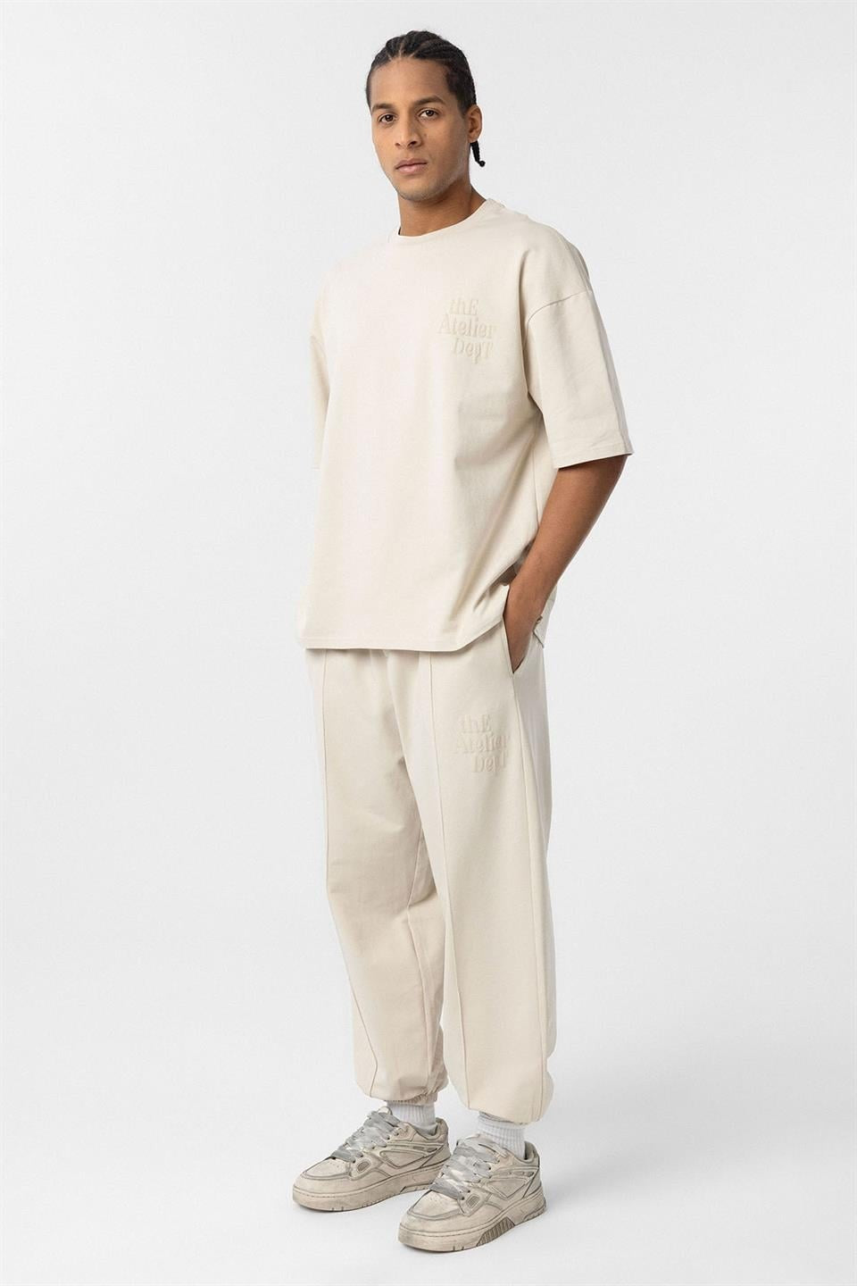 Oversize Baskılı Eşofman Takım