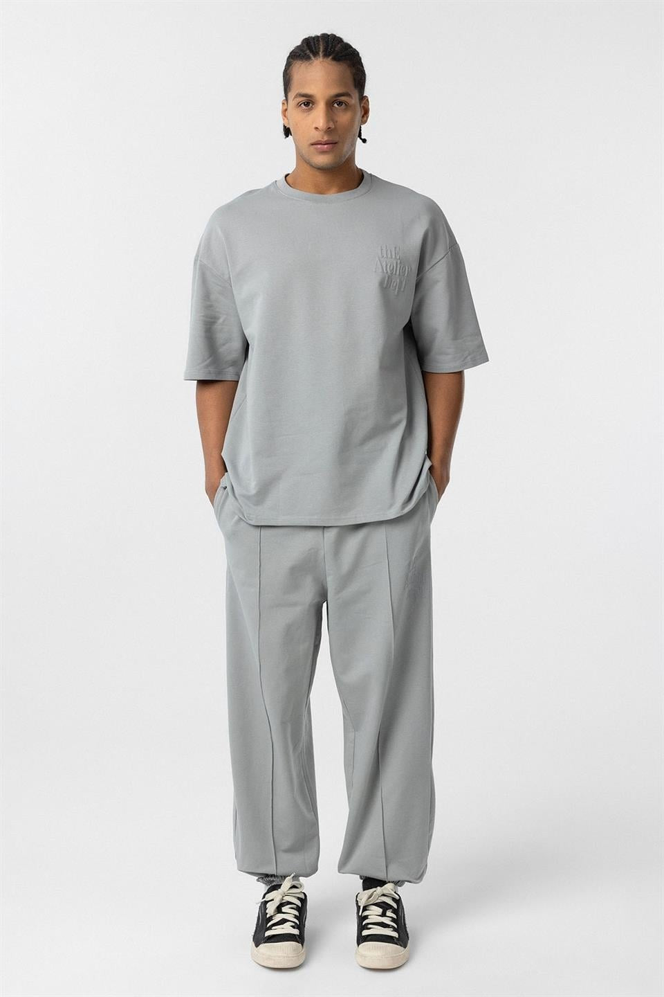 Oversize Baskılı Eşofman Takım