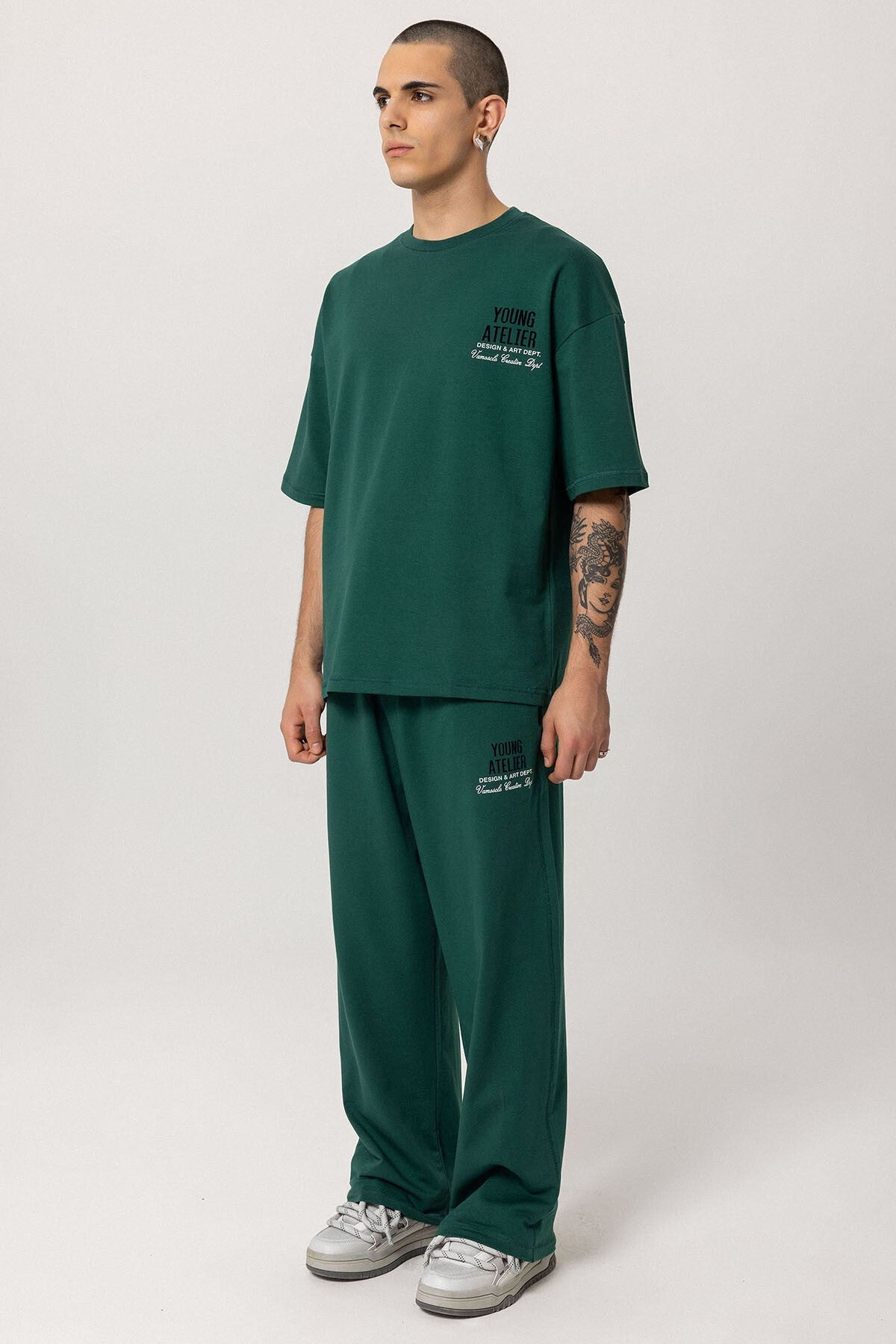 Young Atelıer Baskılı Oversize Eşofman Takım