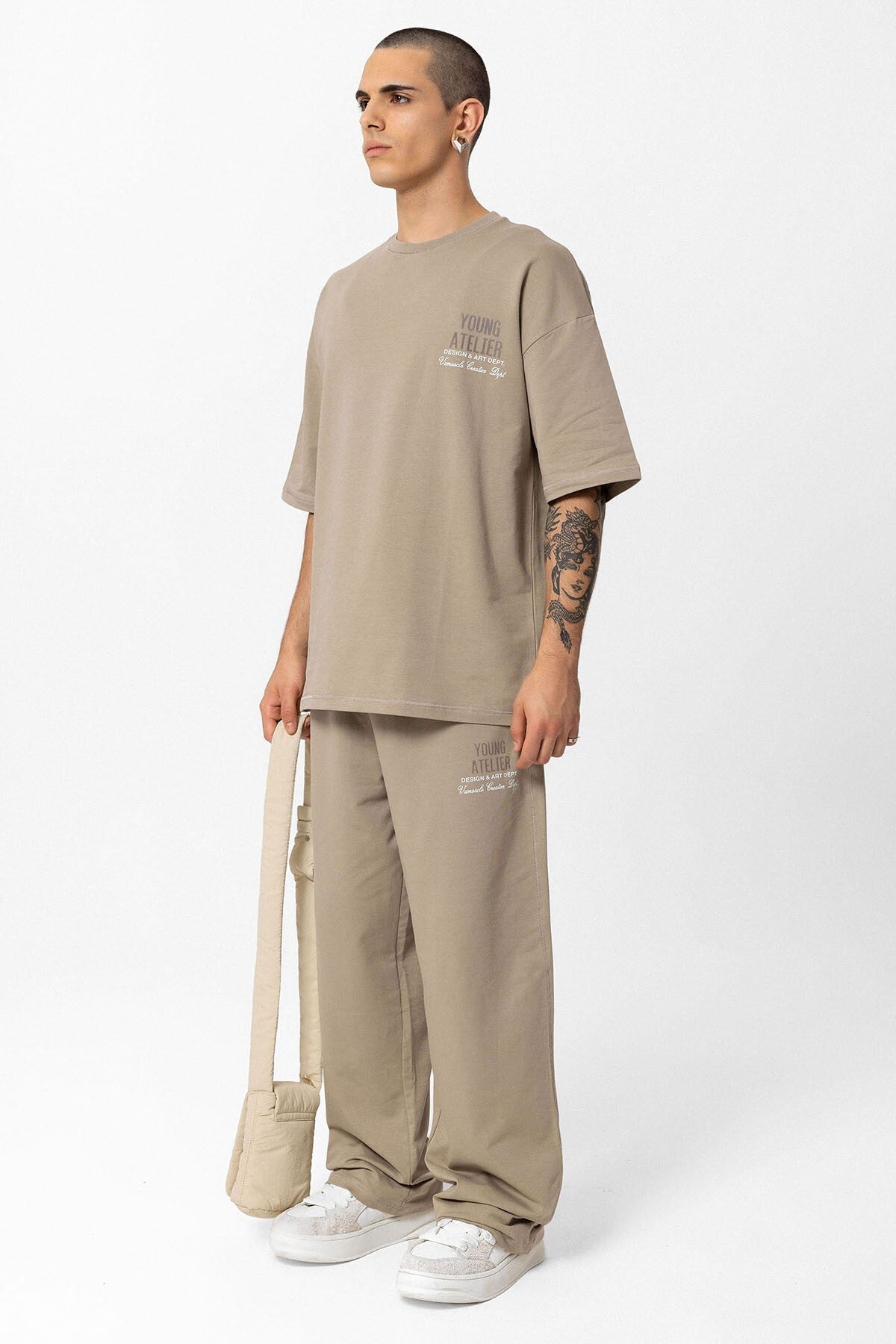 Young Atelıer Baskılı Oversize Eşofman Takım