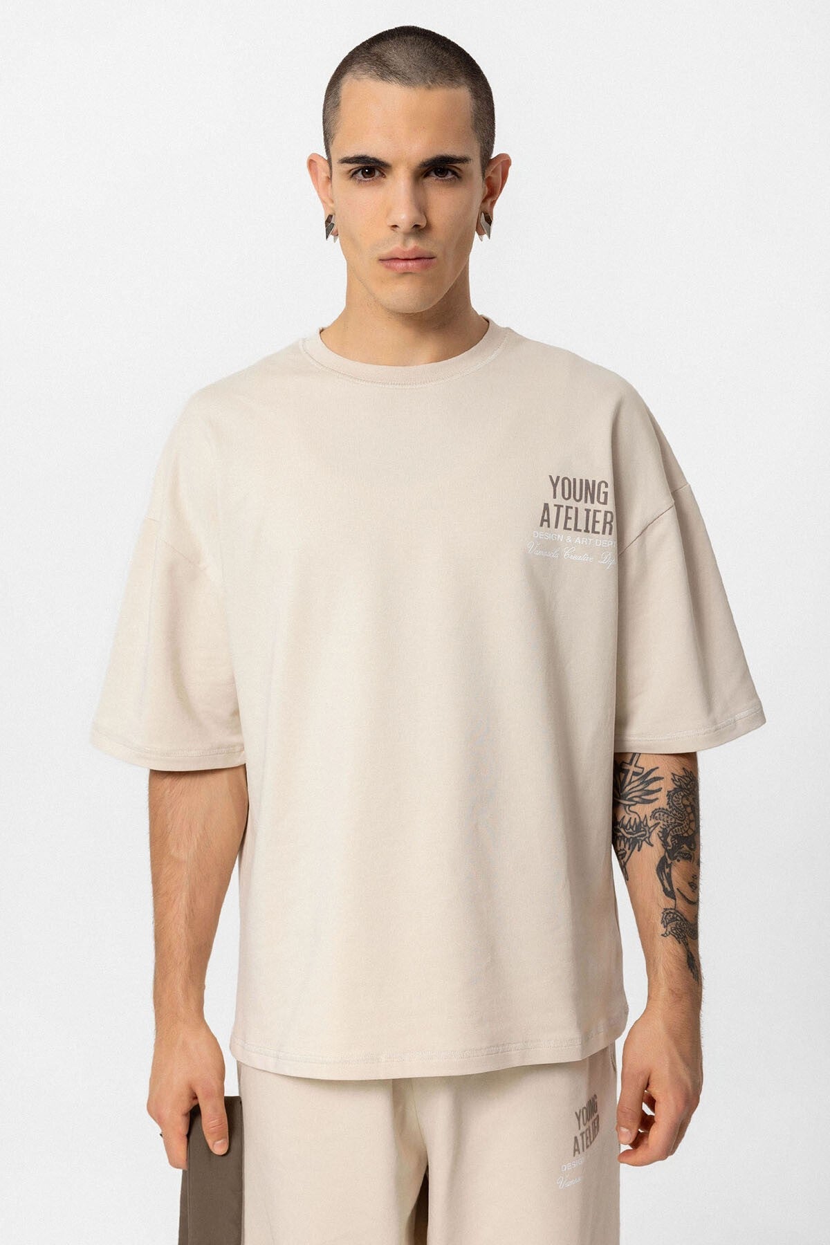 Young Atelıer Baskılı Oversize Eşofman Takım 40-603
