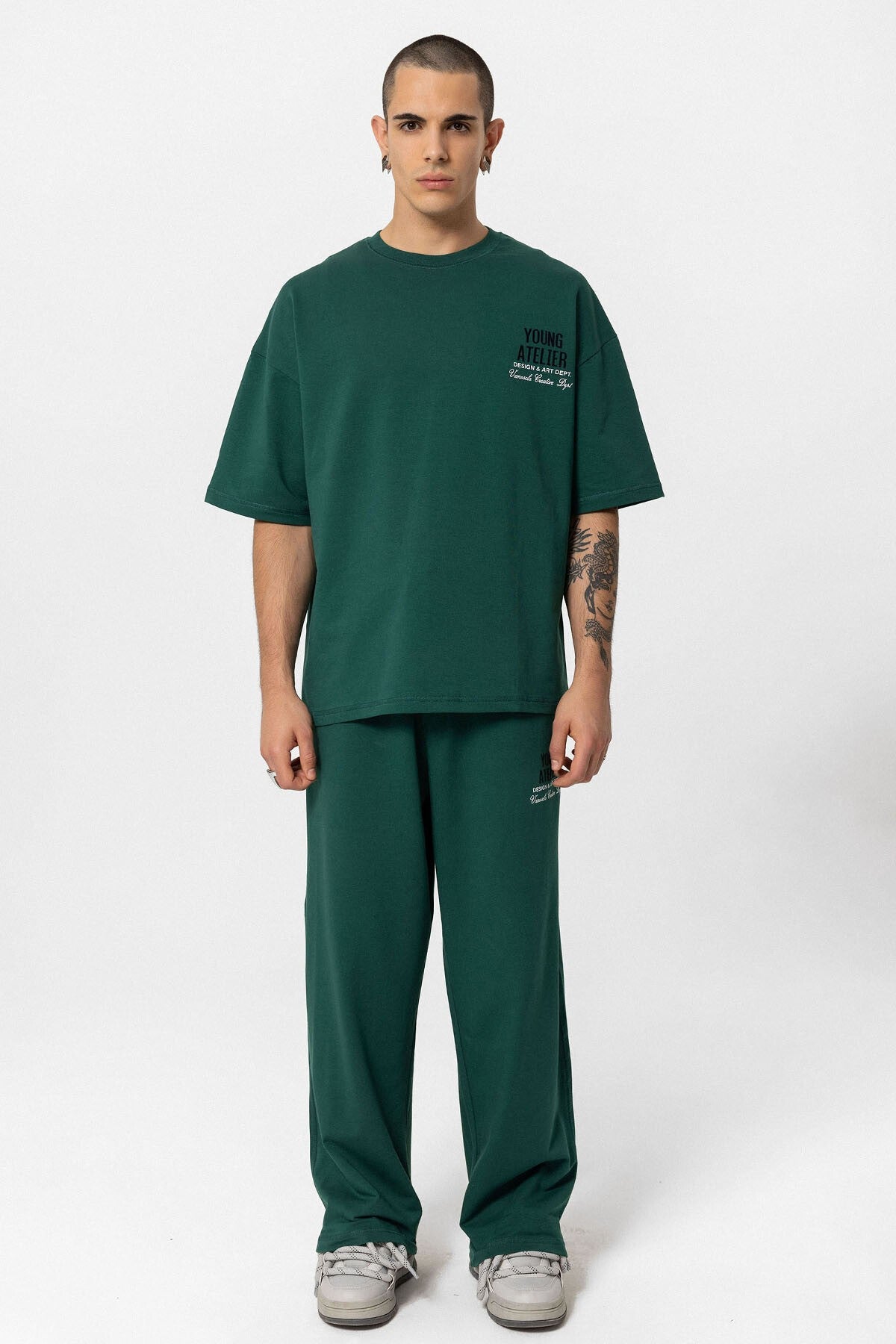 Young Atelıer Baskılı Oversize Eşofman Takım
