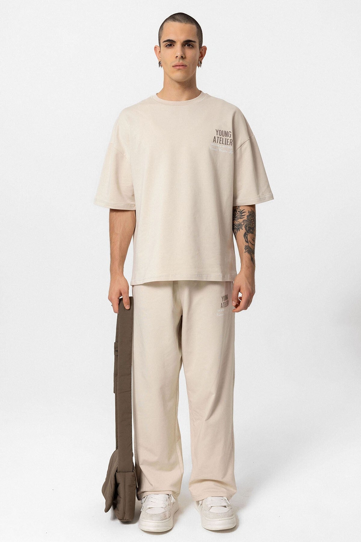 Young Atelıer Baskılı Oversize Eşofman Takım 40-603