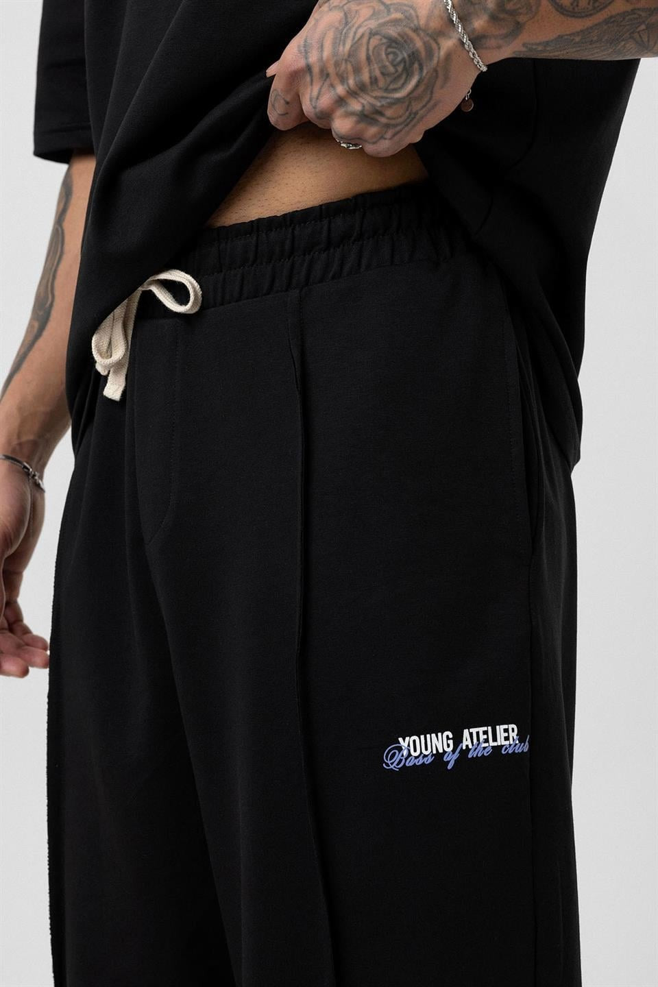 Paça Yırtmatçlı Oversize Eşofman Takım