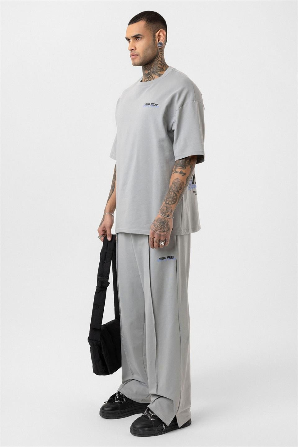 Paça Yırtmatçlı Oversize Eşofman Takım