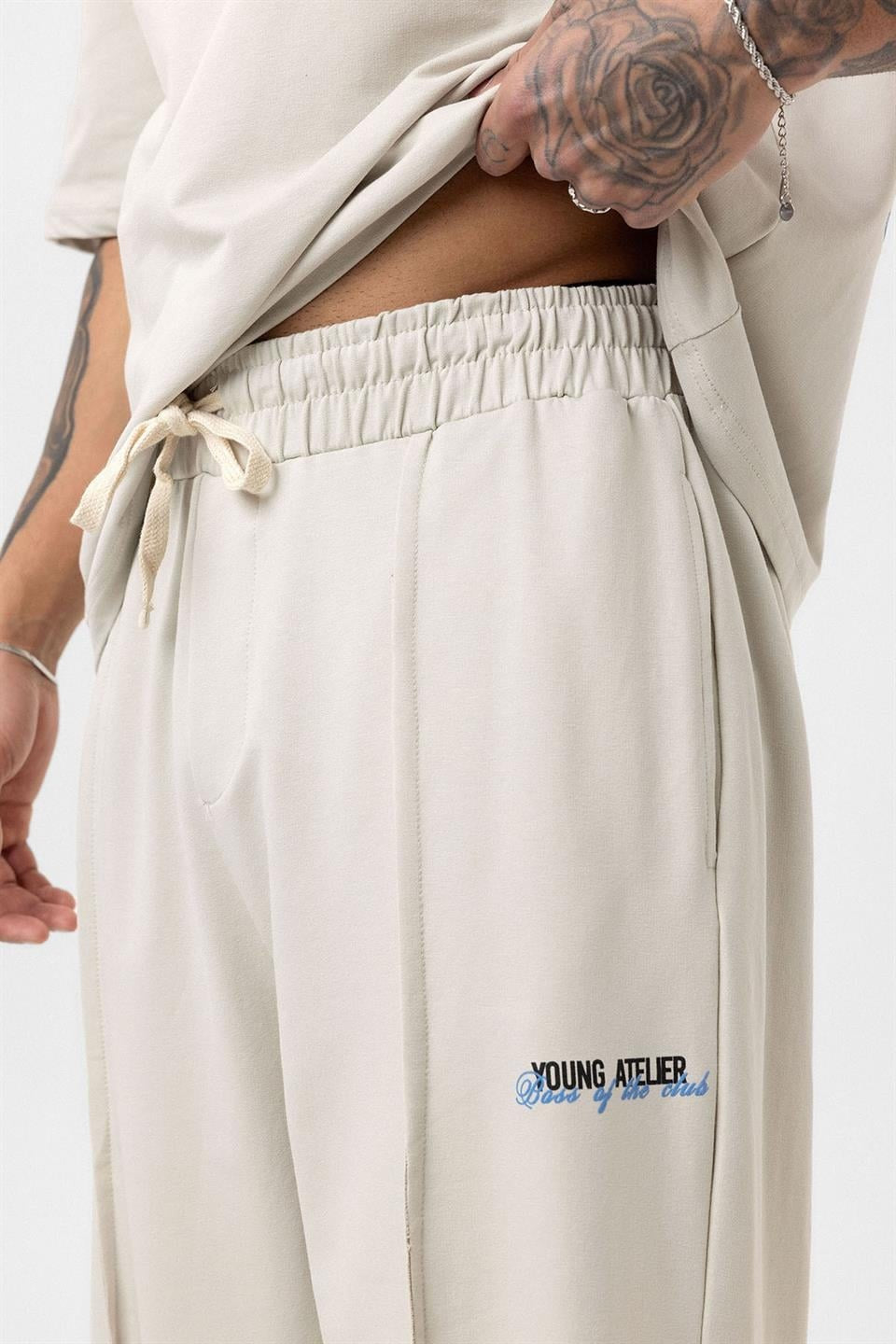 Paça Yırtmatçlı Oversize Eşofman Takım