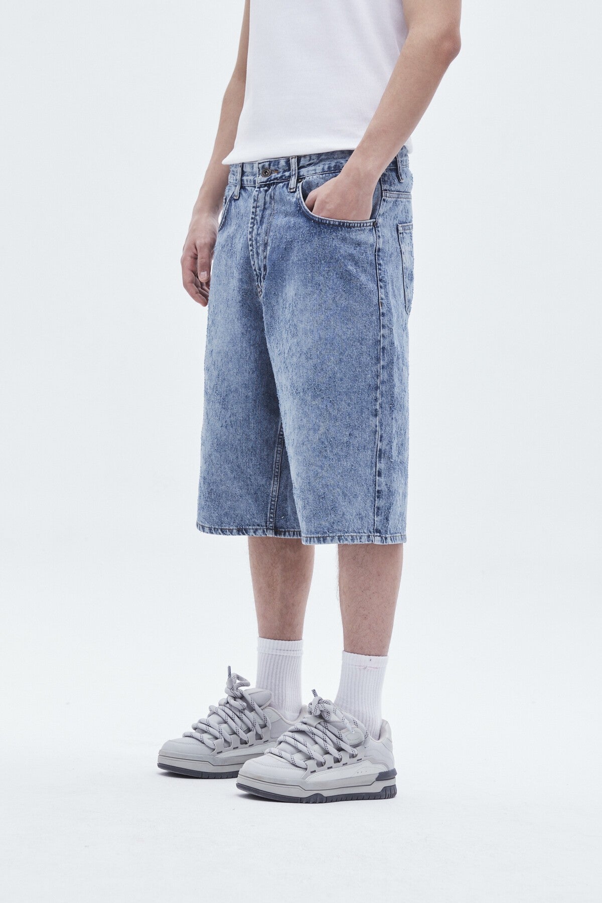 Oversize Bermuda Denim Şort 40-641