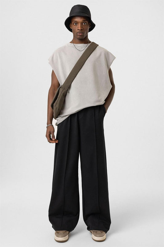 Dikiş Detaylı Oversize Eşofman Alt