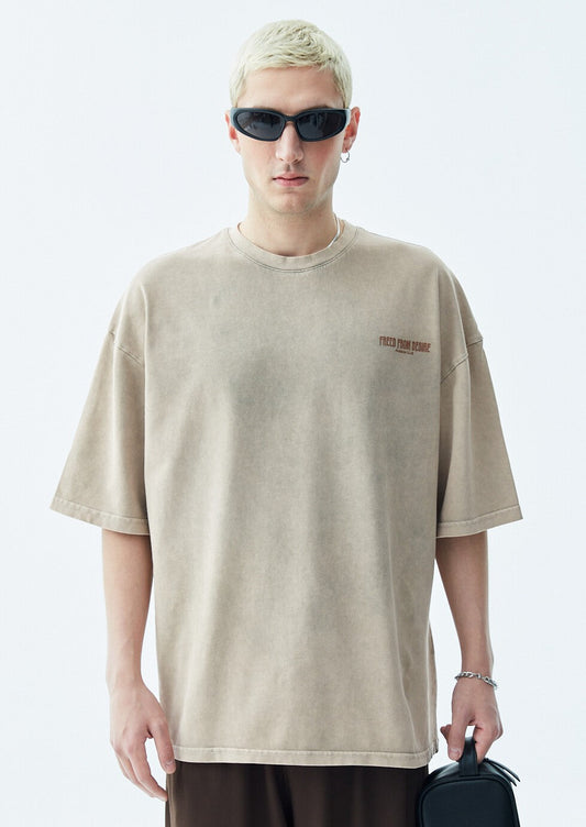 Yıkamalı Oversize Tişört