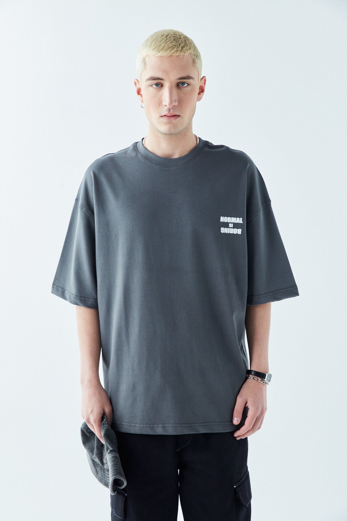 Arka Baskılı Oversize Tişört