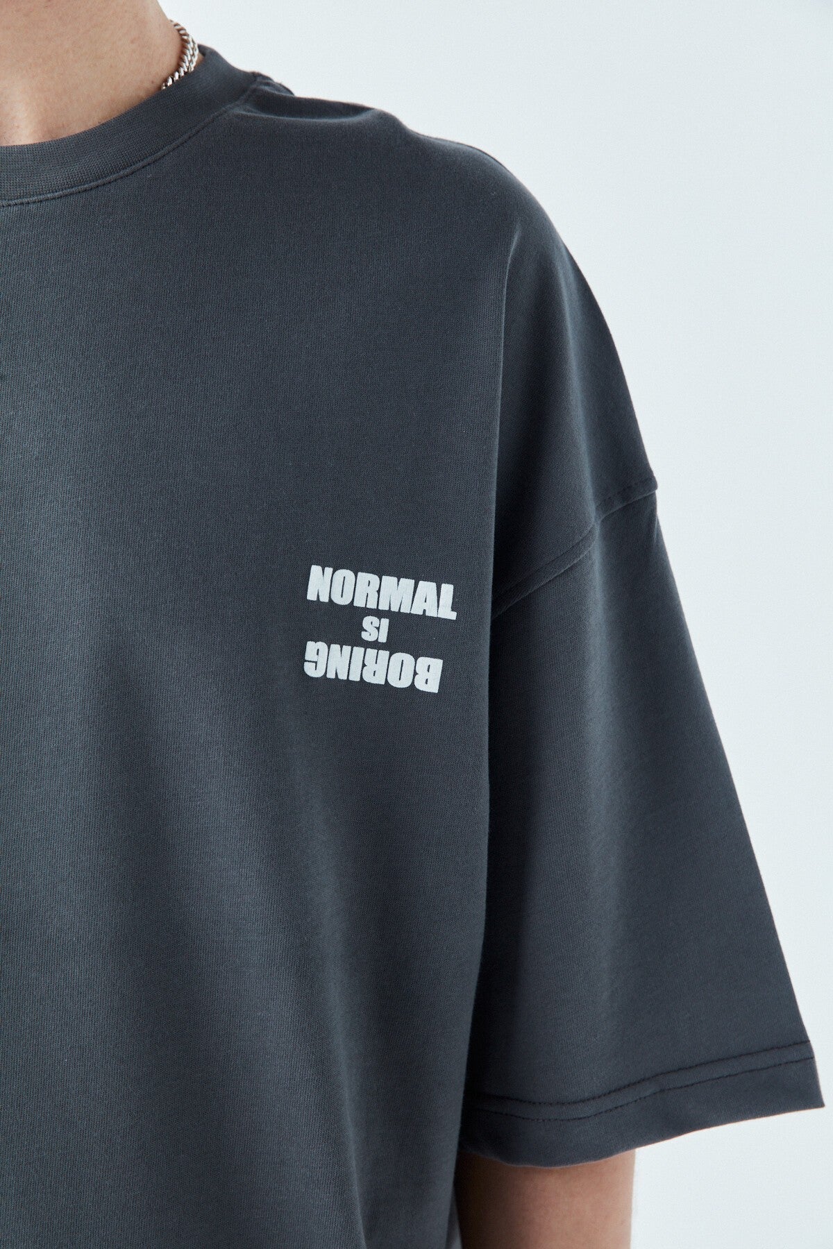 Arka Baskılı Oversize Tişört