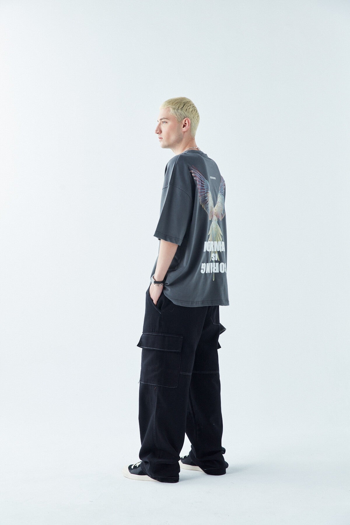 Arka Baskılı Oversize Tişört