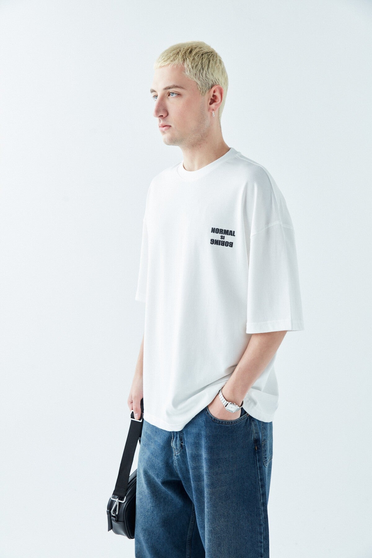 Arka Baskılı Oversize Tişört