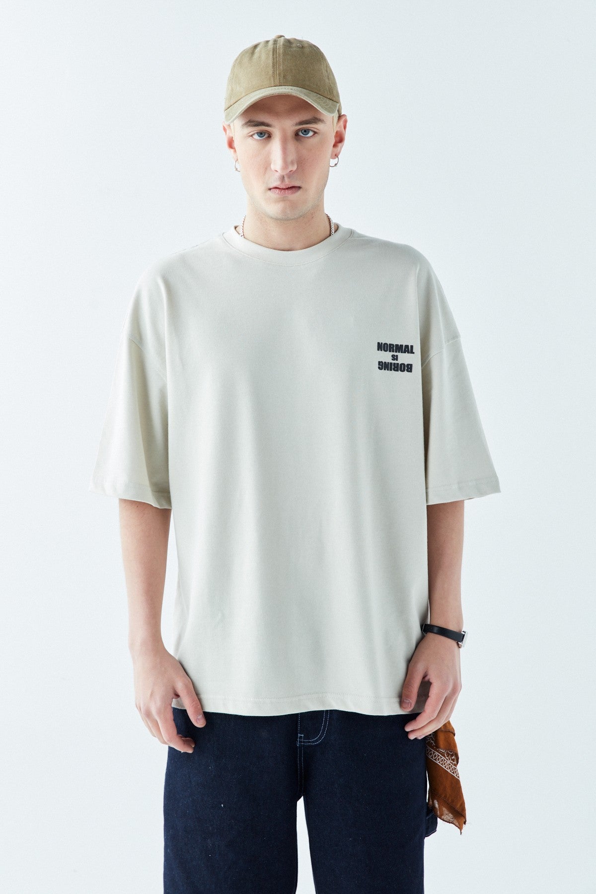 Arka Baskılı Oversize Tişört