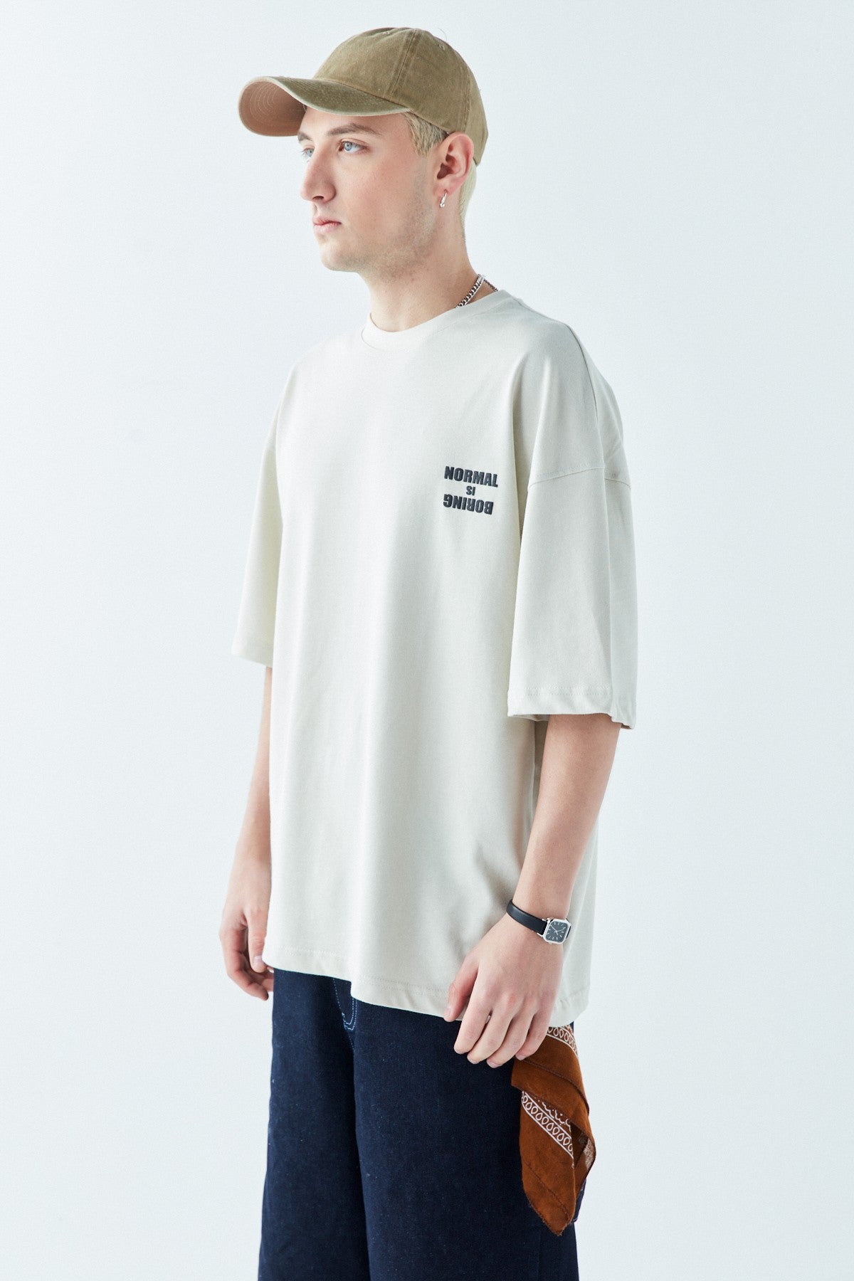 Arka Baskılı Oversize Tişört