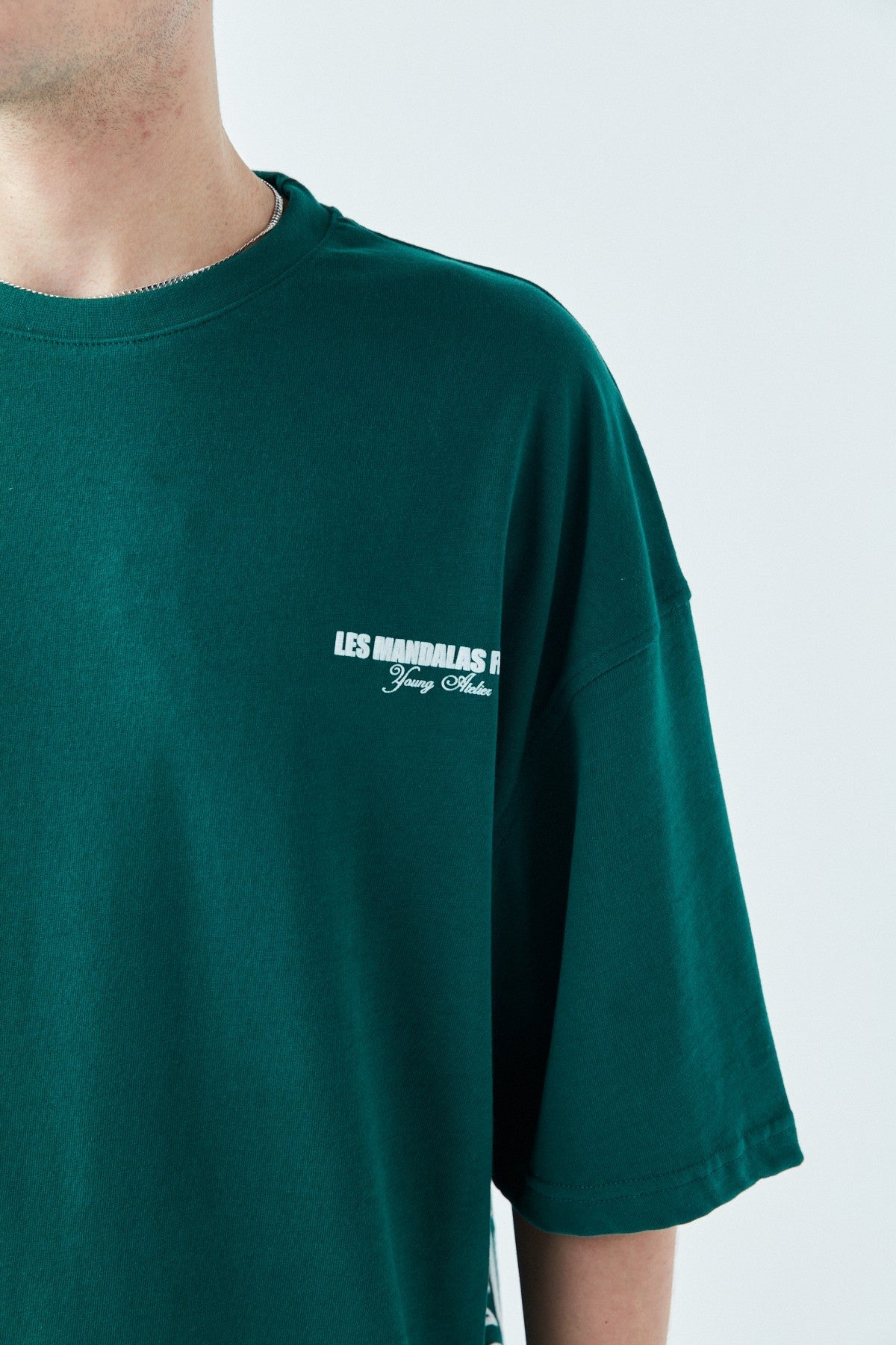 Les Mandalas Arka Baskılı Oversize Tişört