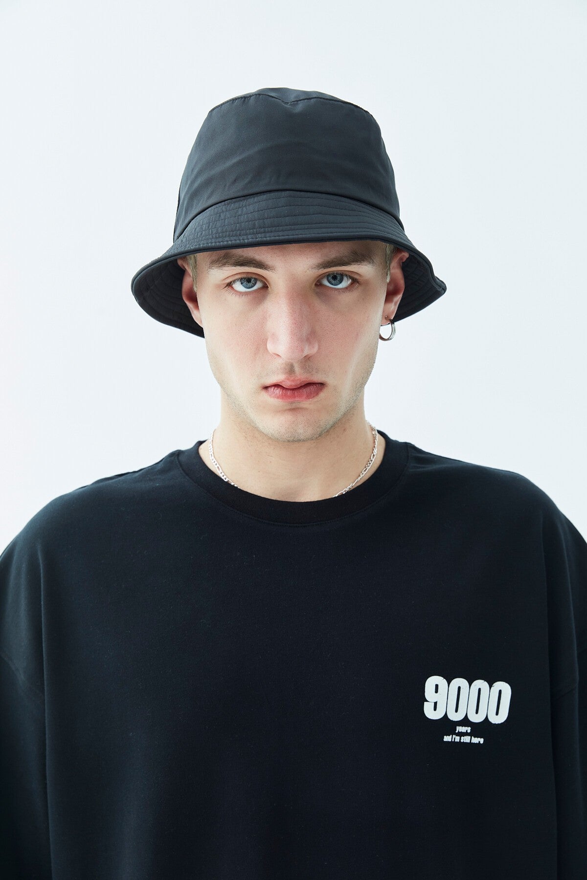 9000 Baskılı Oversize Tişört -Ekru