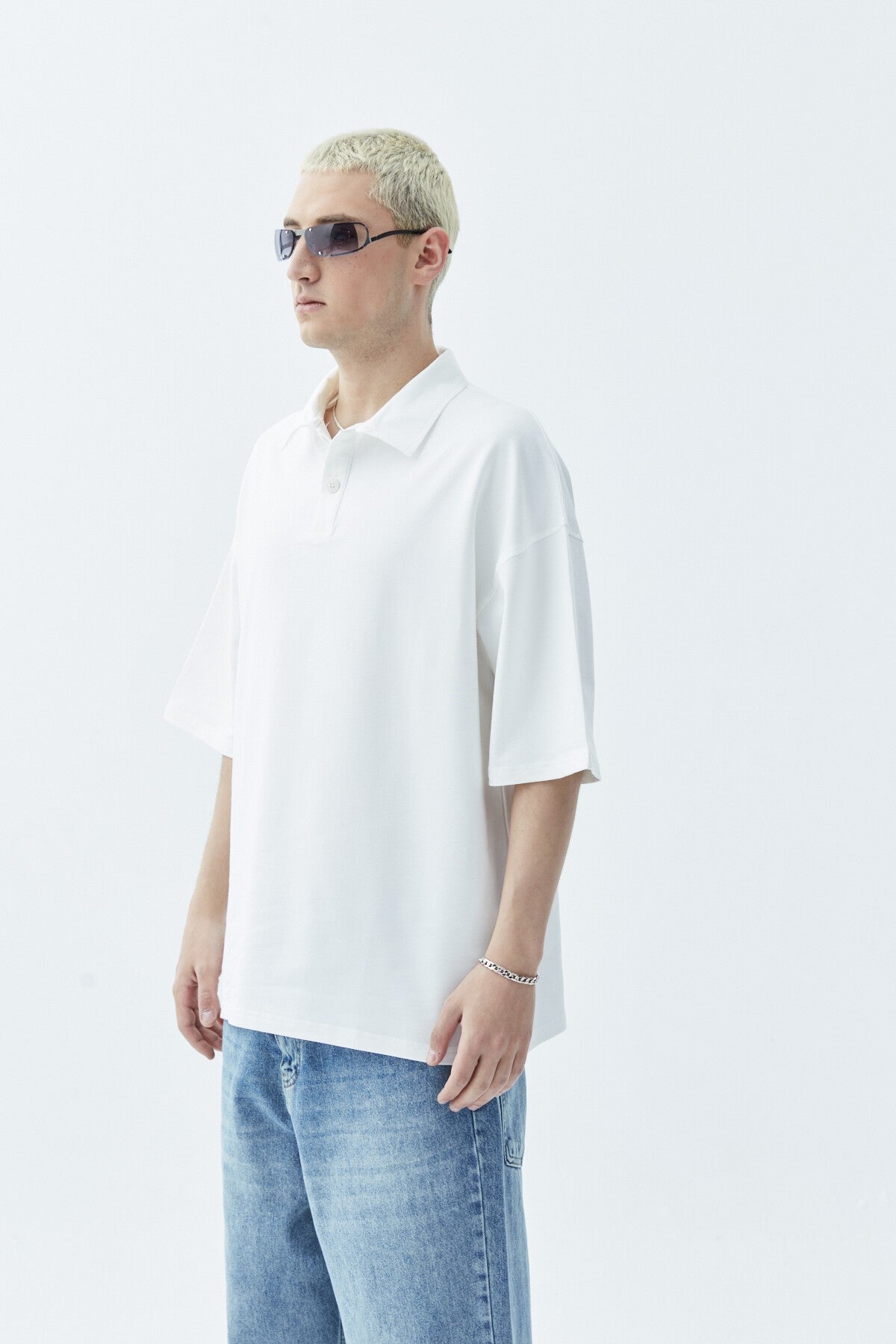 Polo Yaka Oversize Tişört