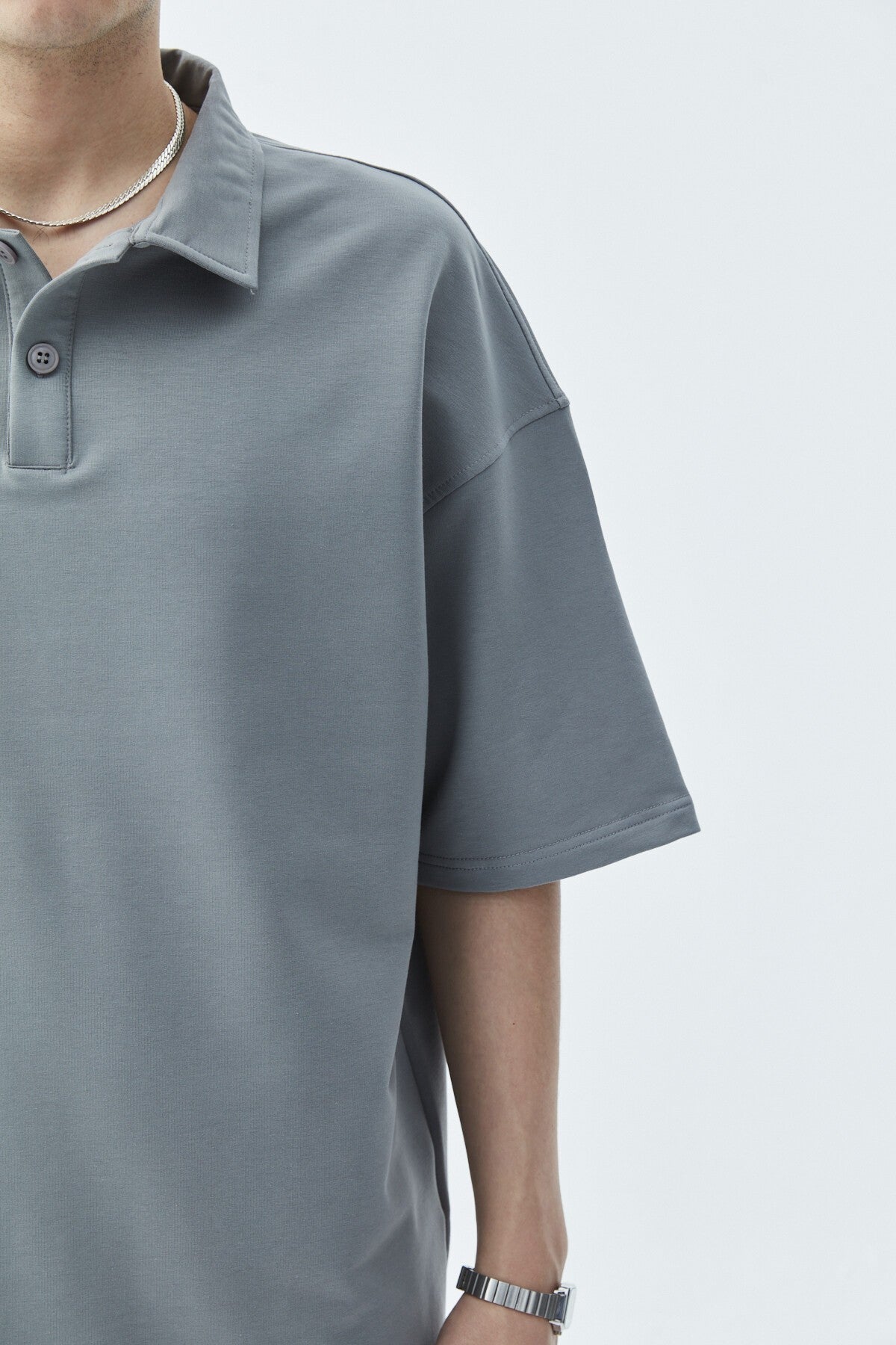 Polo Yaka Oversize Tişört