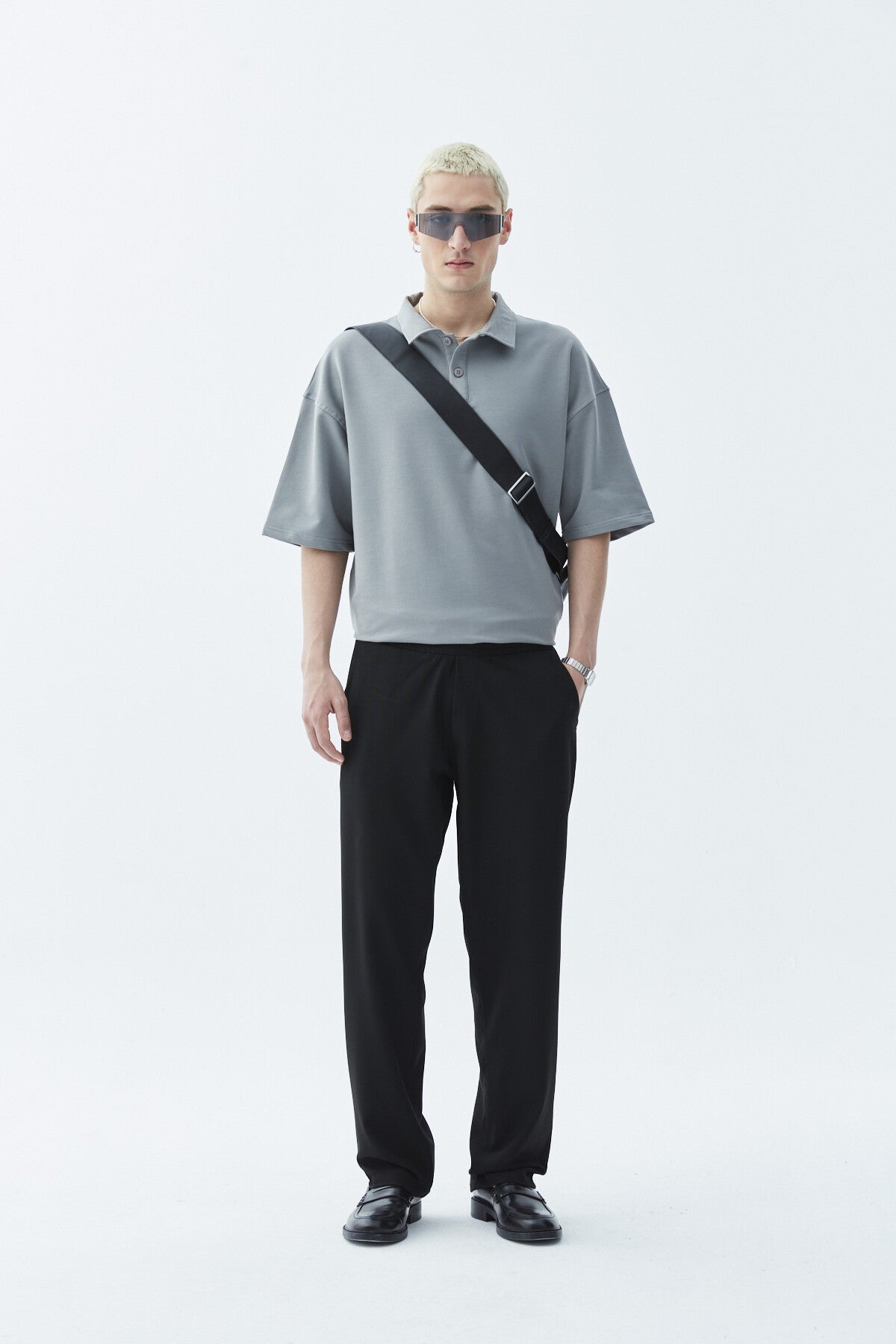 Polo Yaka Oversize Tişört