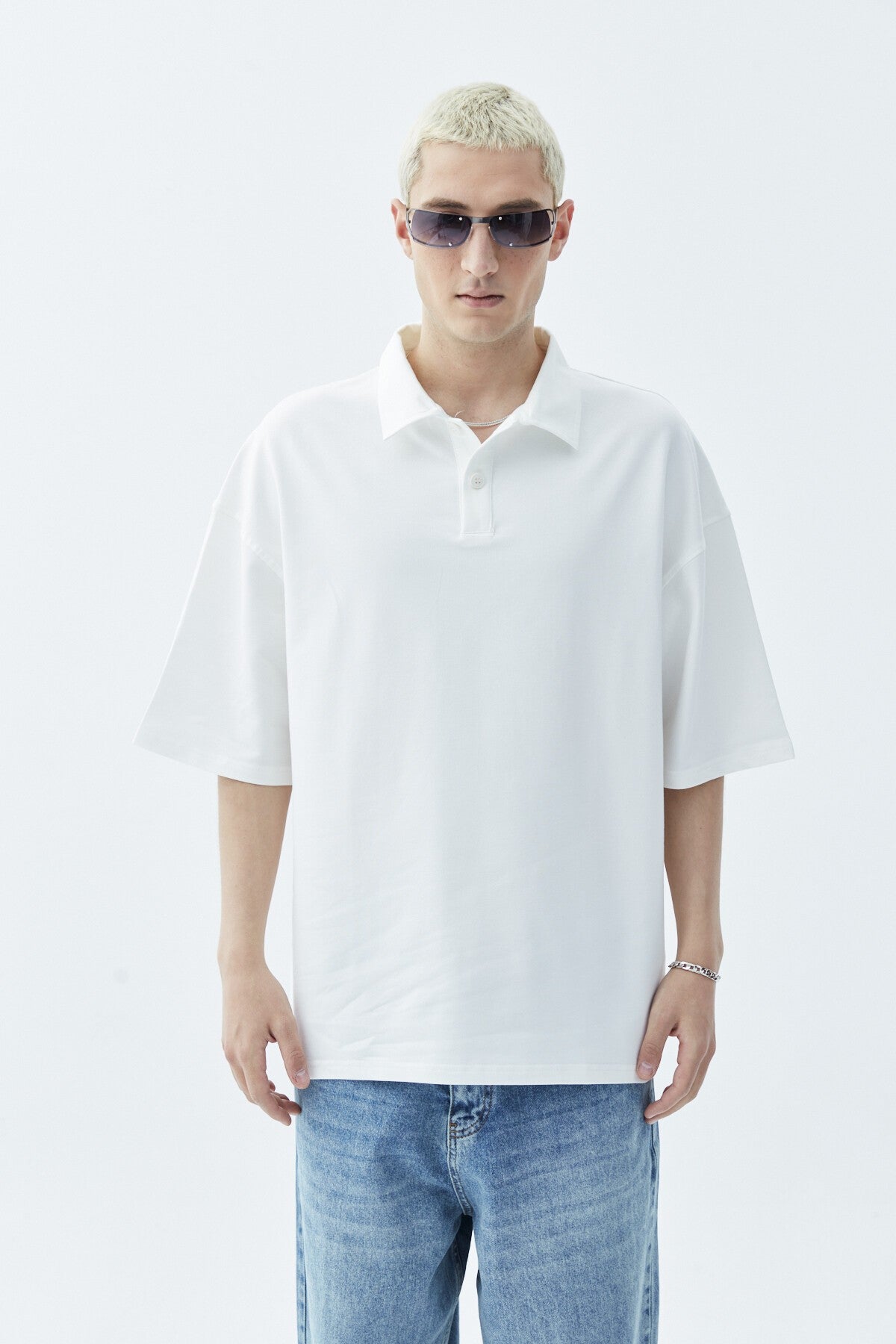Polo Yaka Oversize Tişört