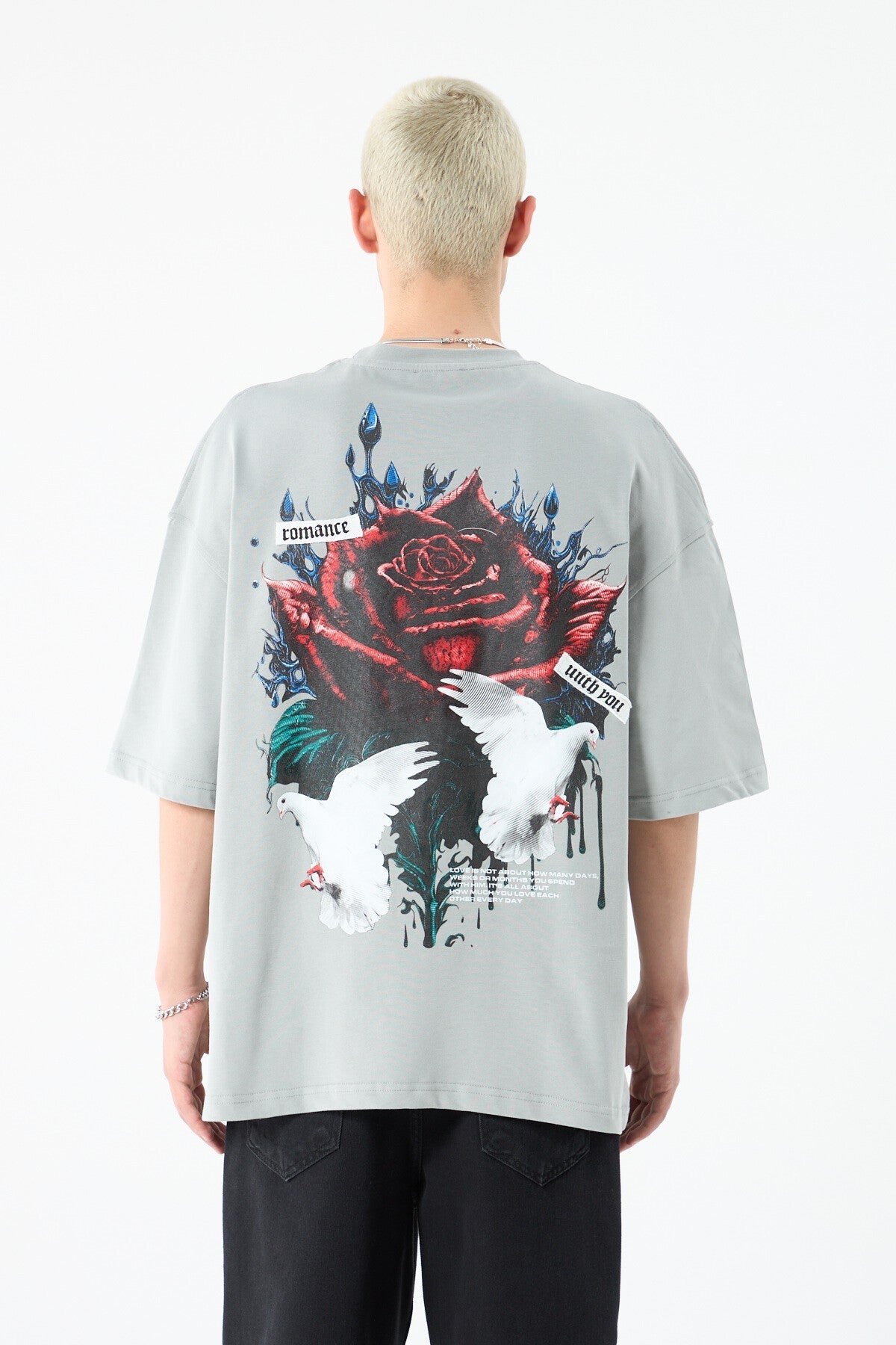 Arka Baskılı Oversize Tişört
