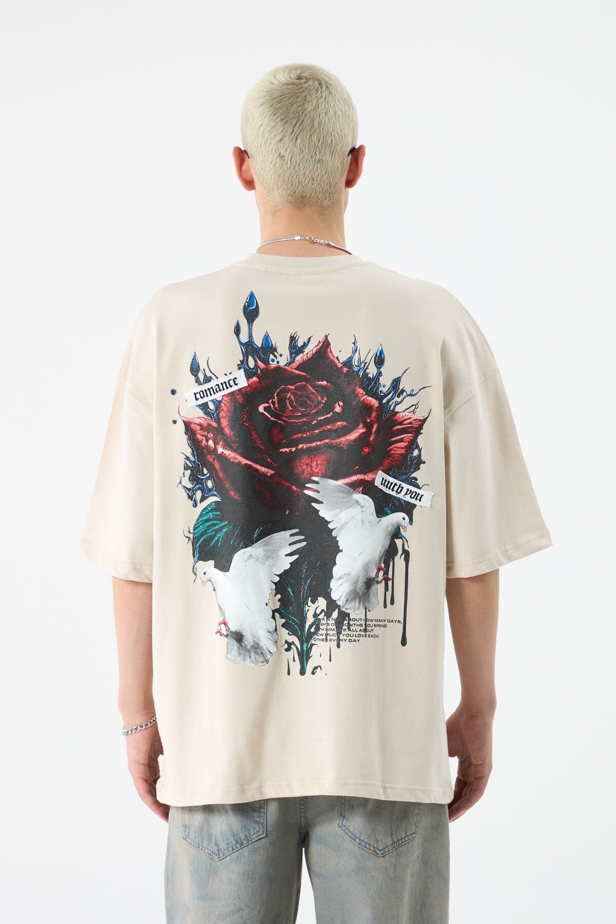 Arka Baskılı Oversize Tişört
