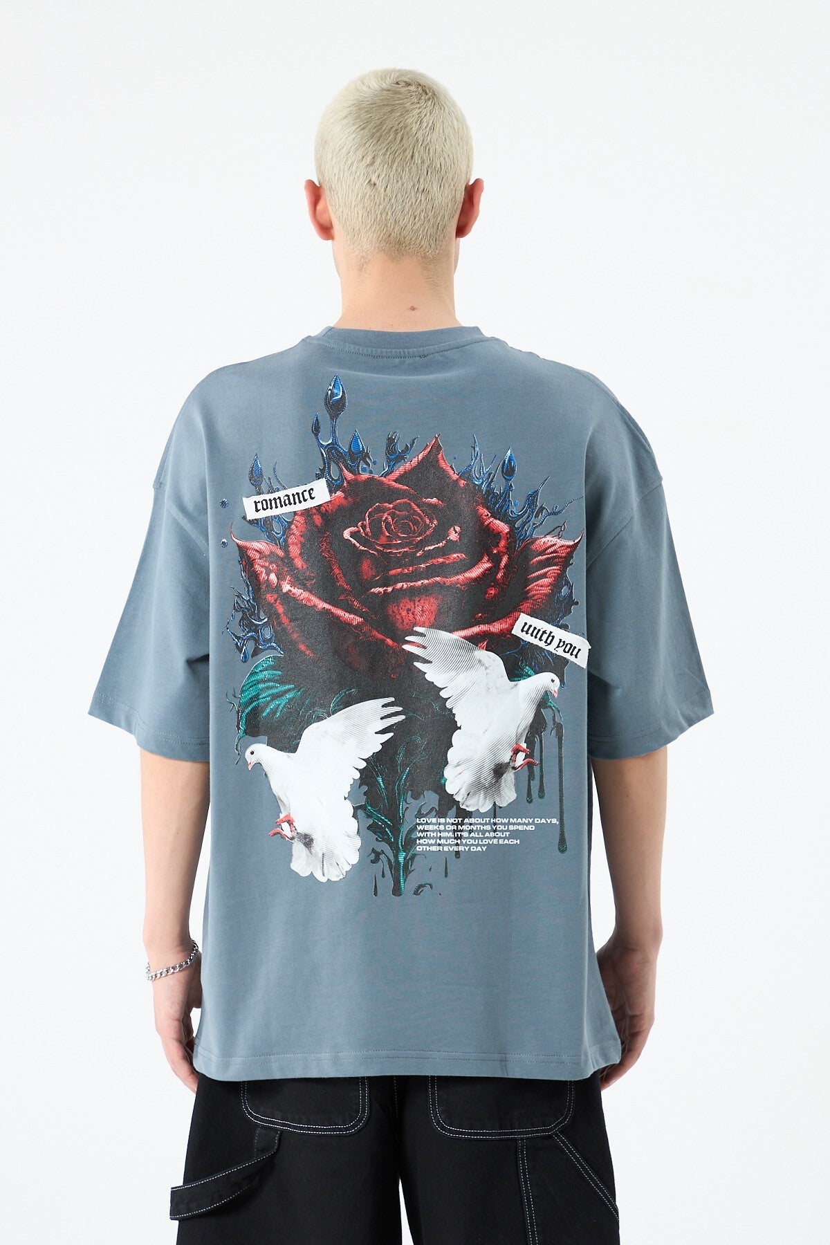 Arka Baskılı Oversize Tişört