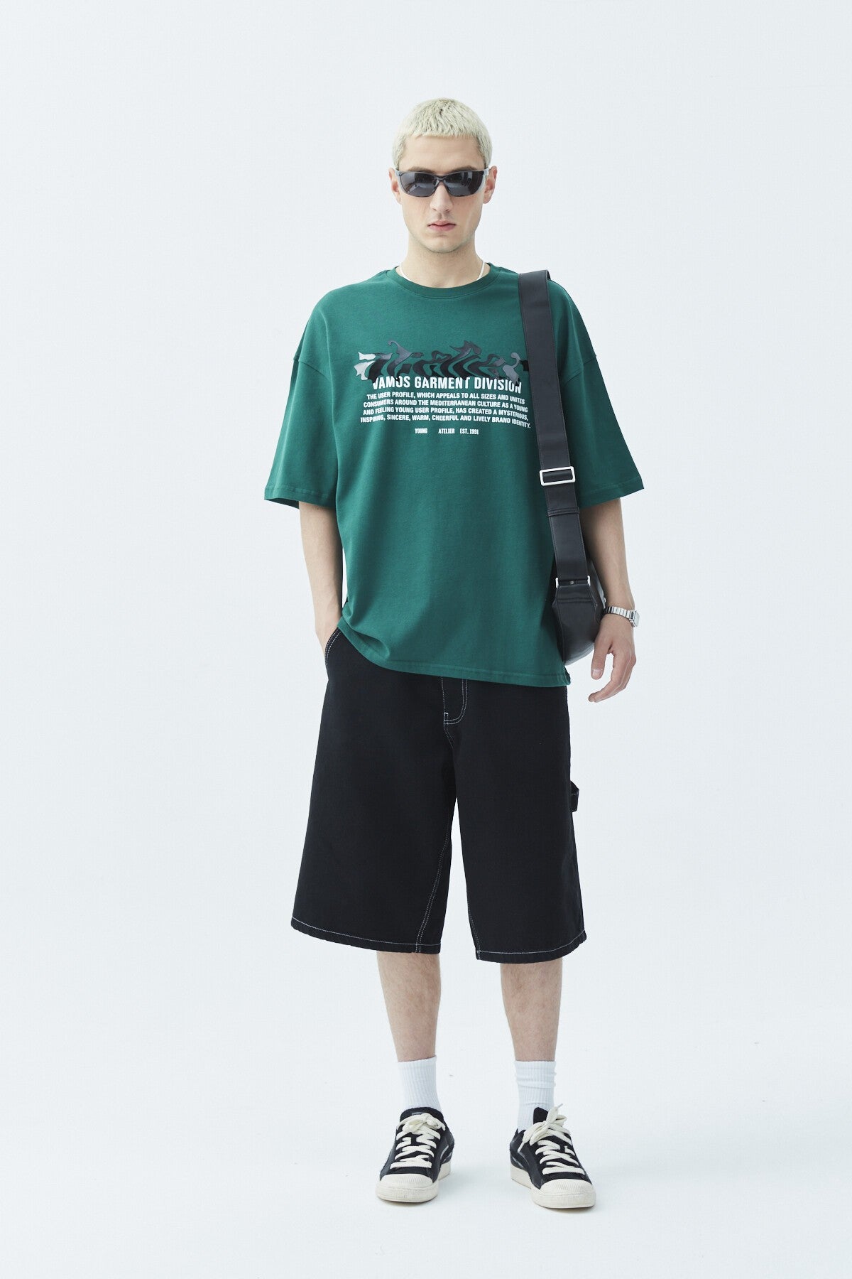 Atelier Kabartma Baskılı Oversize Tişört