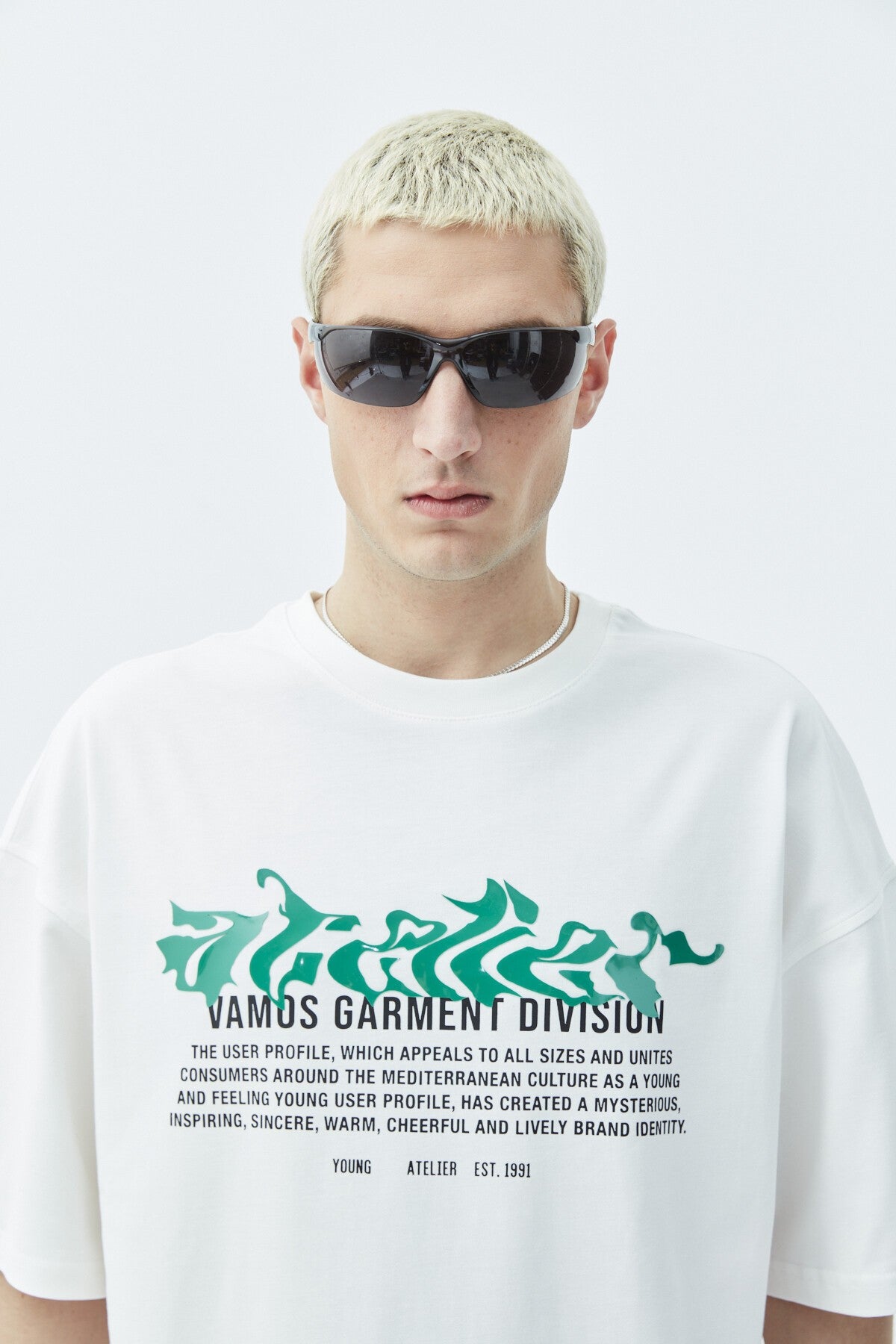 Atelier Kabartma Baskılı Oversize Tişört